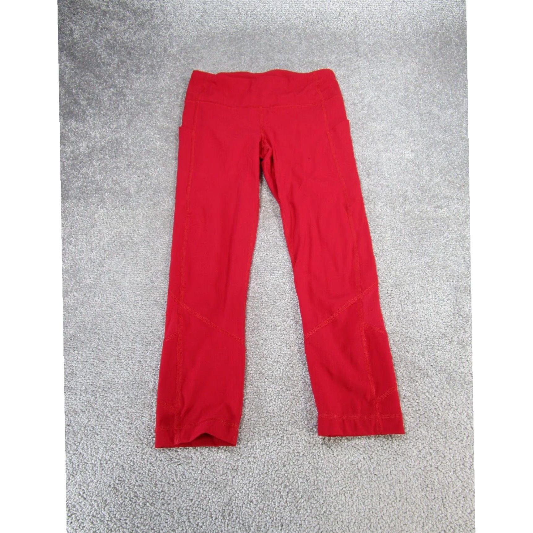 Lululemon Lululemon Womens Leggings Pace Rival Crop Red Running Extra Large XL Size 27" / US 4 / IT 40 - 1 Thumbnail