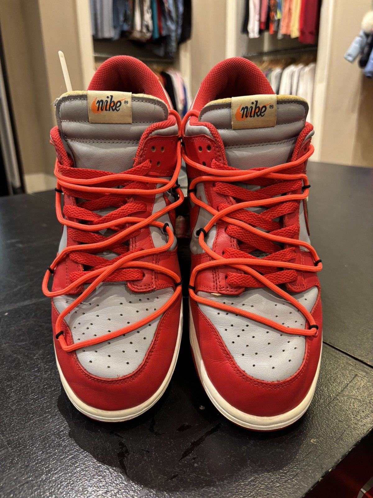 Nike × Off-White Nike dunk off white university red Size US 10 / EU 43 - 3 Thumbnail