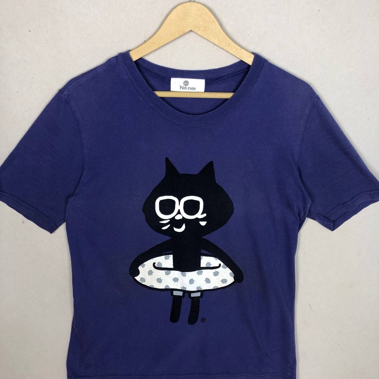 Ne-Net Issey Miyake Ne Net Cat Swimming Tshirt Turtleneck Size US L / EU 52-54 / 3 - 3 Thumbnail