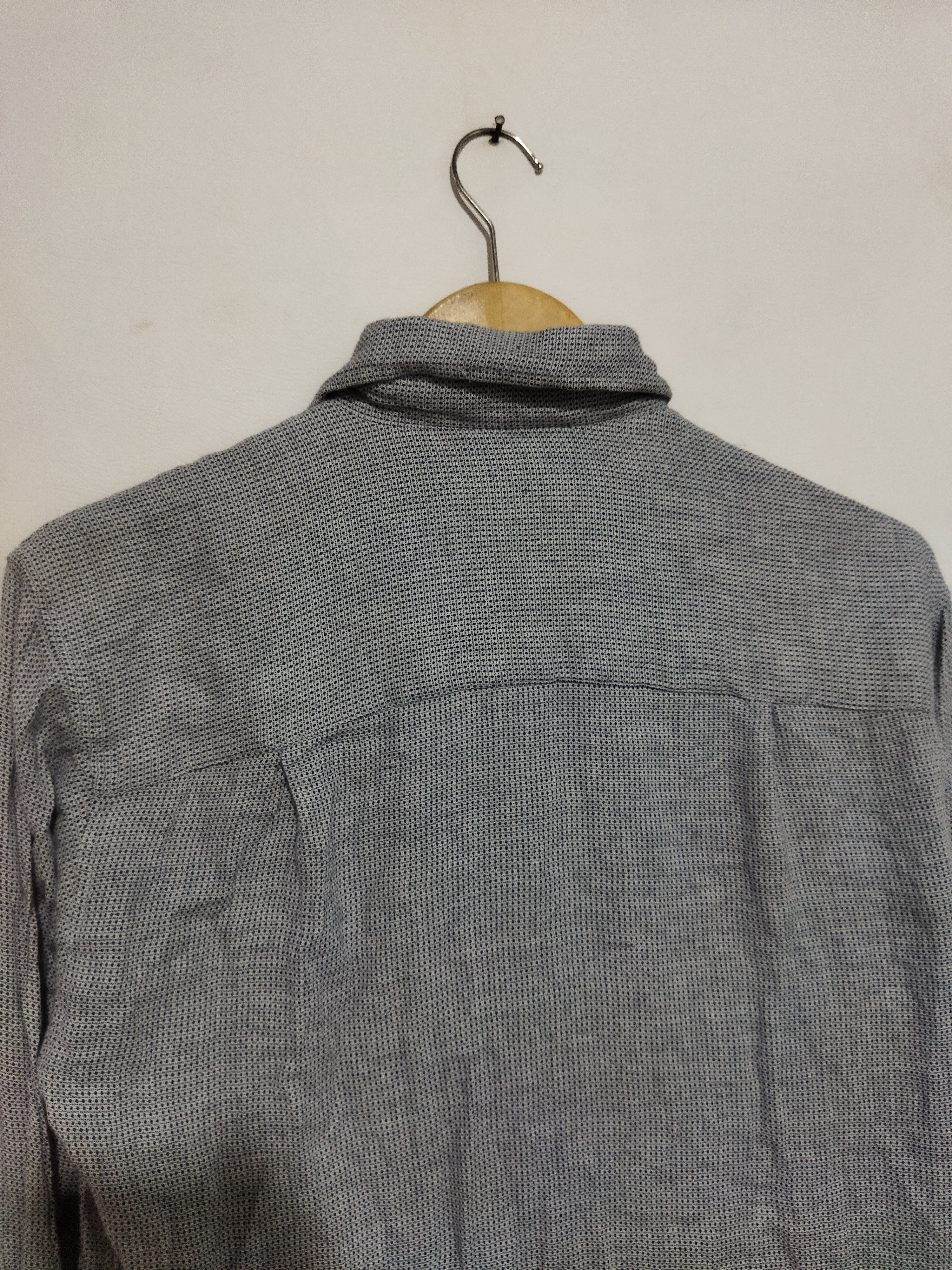 Japanese Brand Corisco Full-Zip Work Shirt–Houndstooth Grey Size US L / EU 52-54 / 3 - 8 Thumbnail