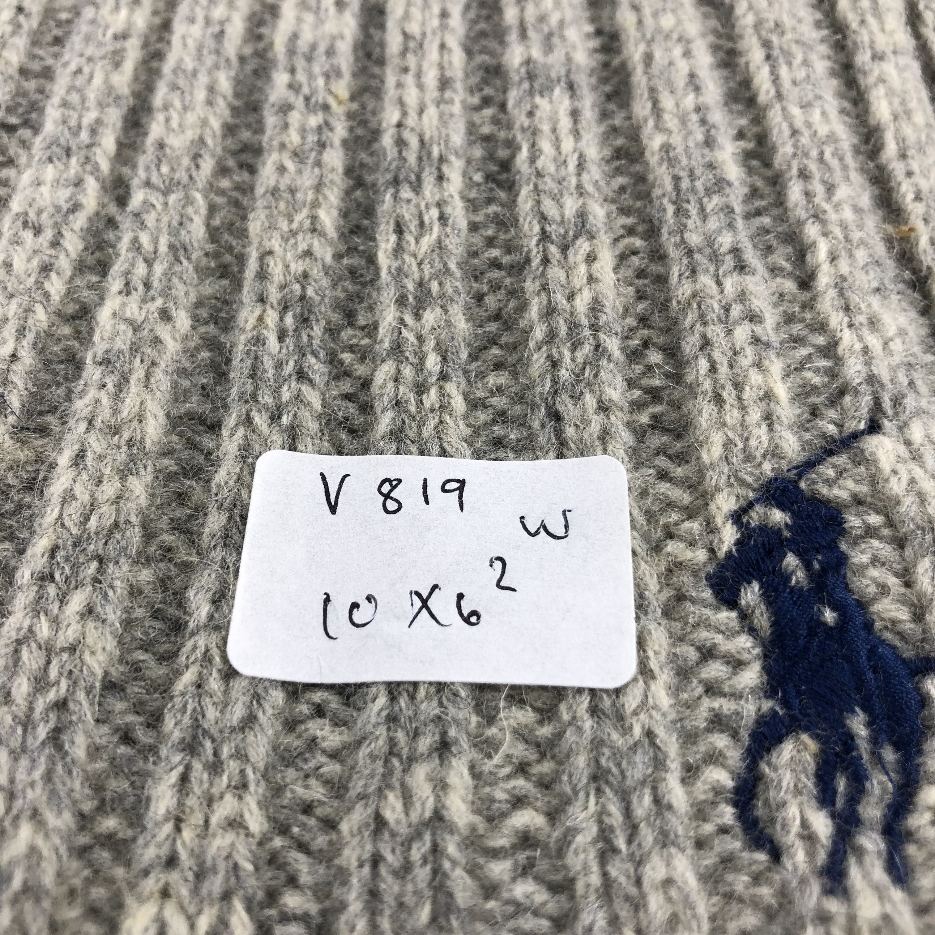 Polo Ralph Lauren Polo Ralph Lauren Grey Pleated Wool Scarf Muffler V819 Size ONE SIZE - 7 Thumbnail