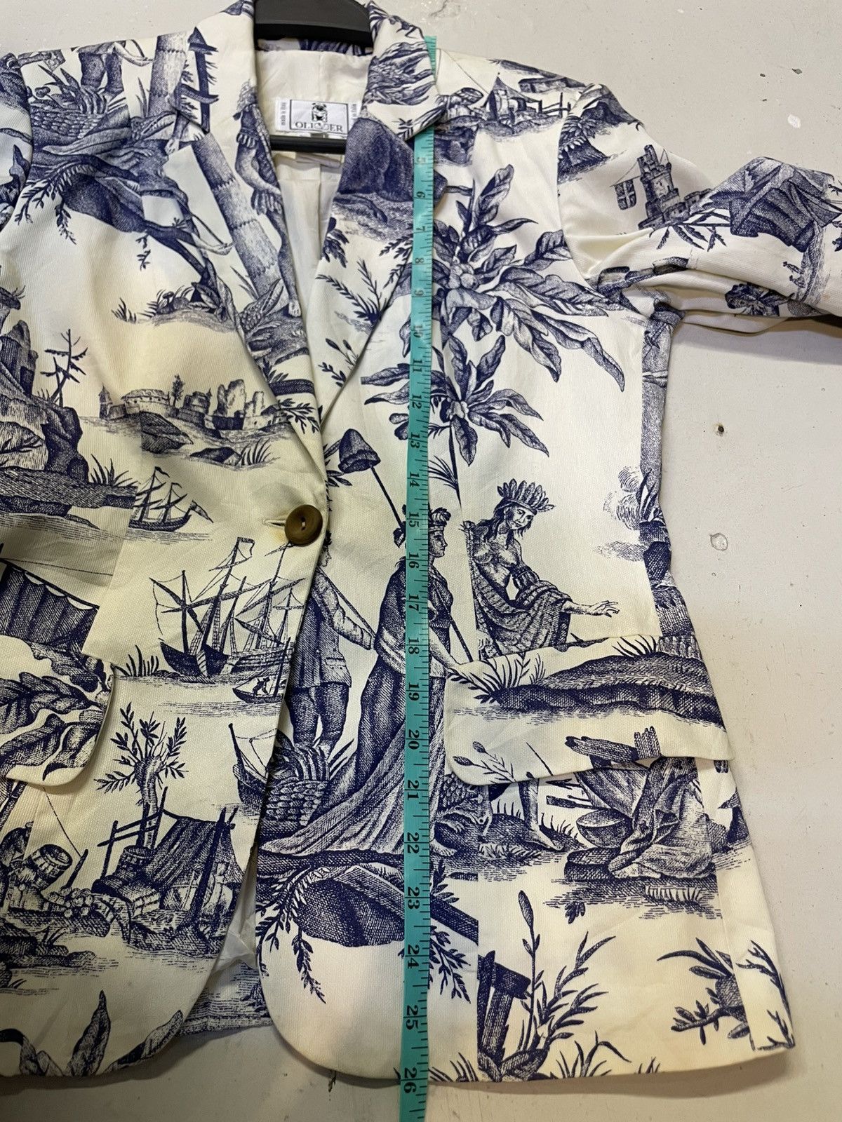 Valentino × Vintage Valentino Oliver Full Print Blazer Size S / US 4 / IT 40 - 11 Thumbnail