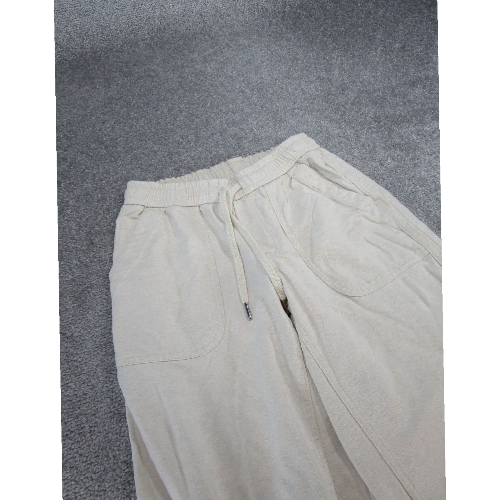 Athleta Athleta Womens Farallon Wide Crop Beige Pants 0 XL Extra Large Size 25" / US 0 / IT 36 - 4 Thumbnail