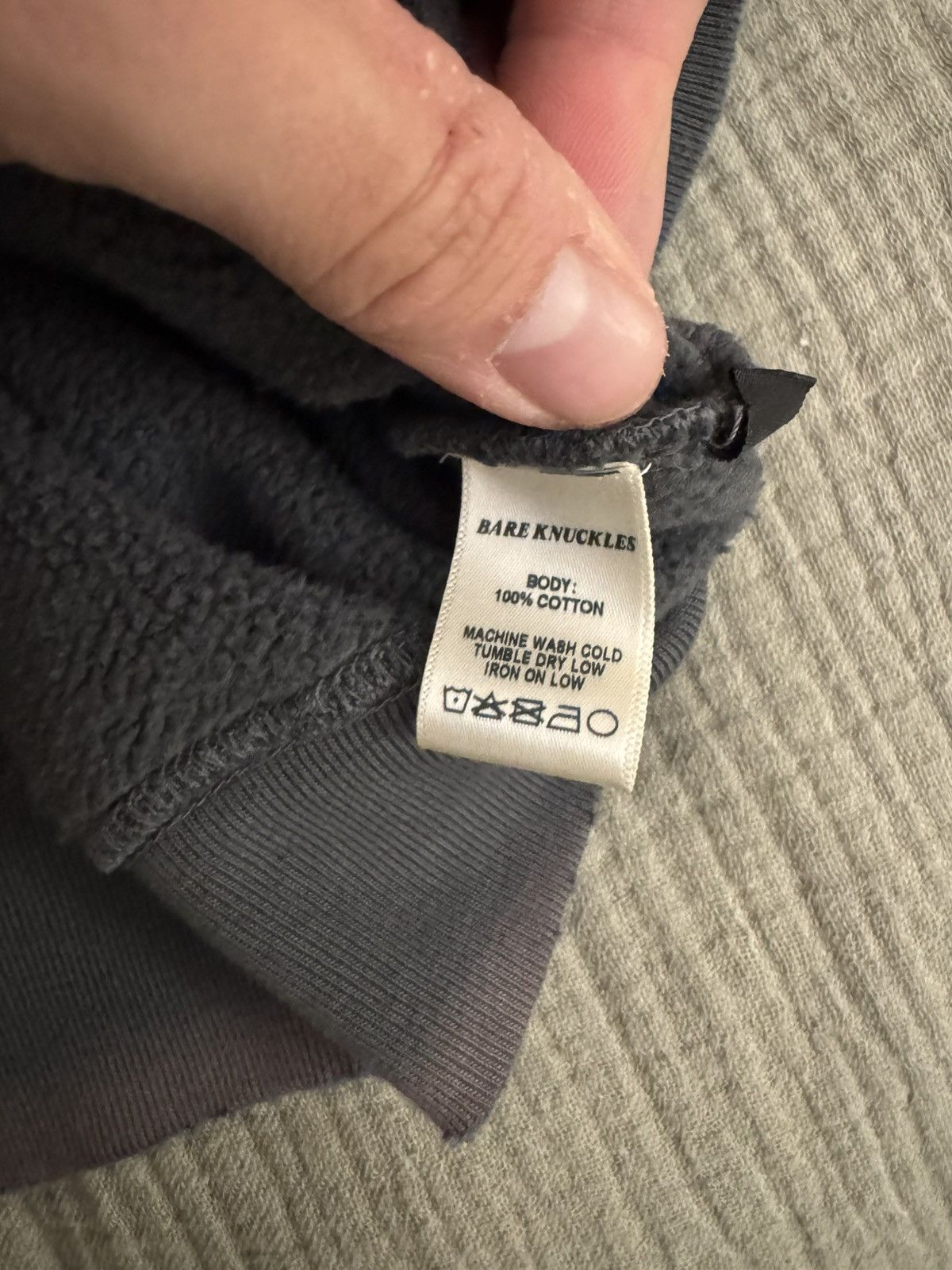 Bare Knuckles Bare Knuckles Distressed Basics Hoodie - NEW Size US L / EU 52-54 / 3 - 5 Thumbnail