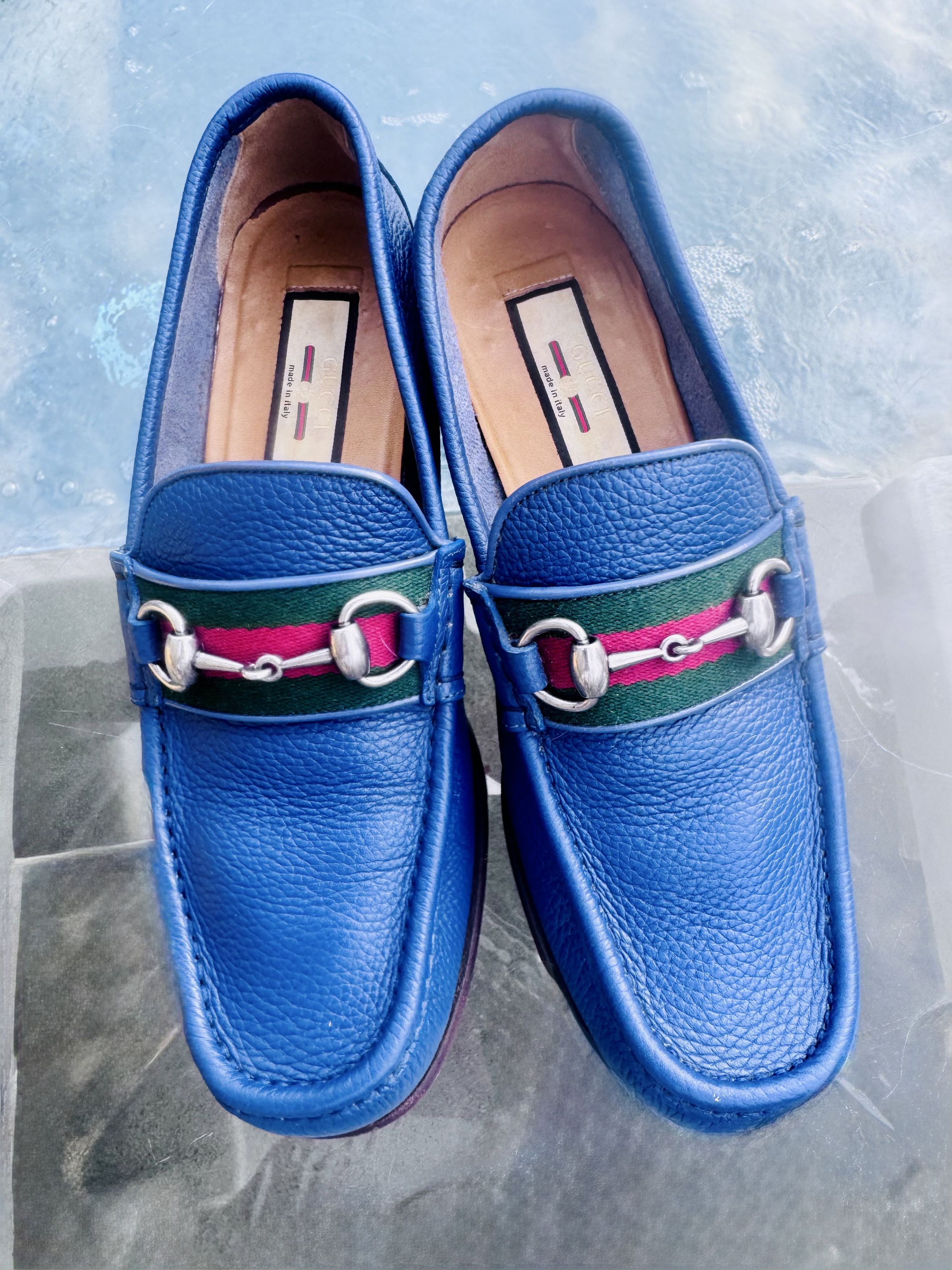 Gucci Gucci Indigo Leather Horsebit Loafers – IT 6.5 (US 7) Size US 6.5 / EU 39-40 - 4 Thumbnail
