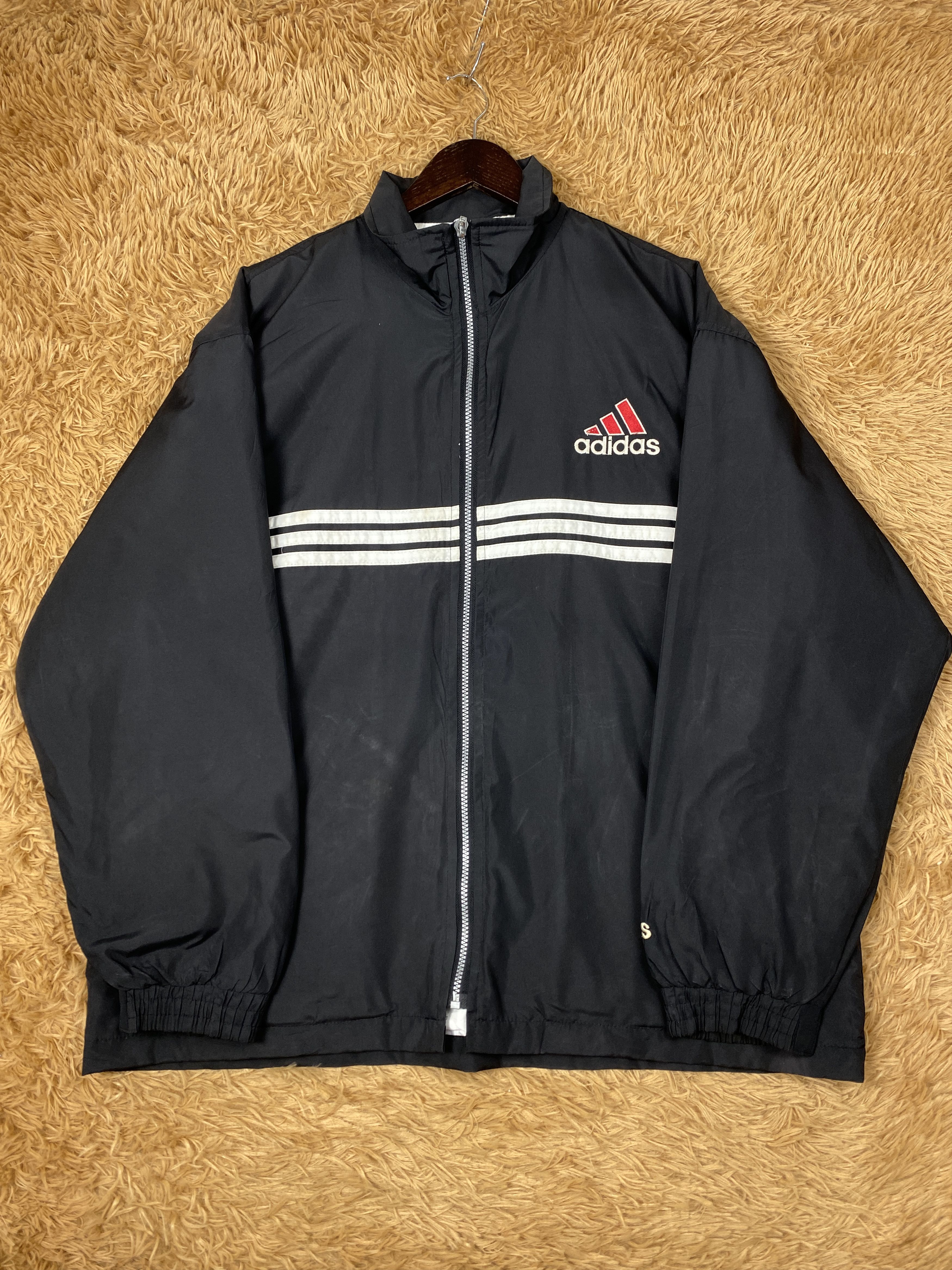 Adidas Vintage Adidas Big Logo Windbreaker Jacket PJ2576 Size US L / EU 52-54 / 3 - 4 Thumbnail