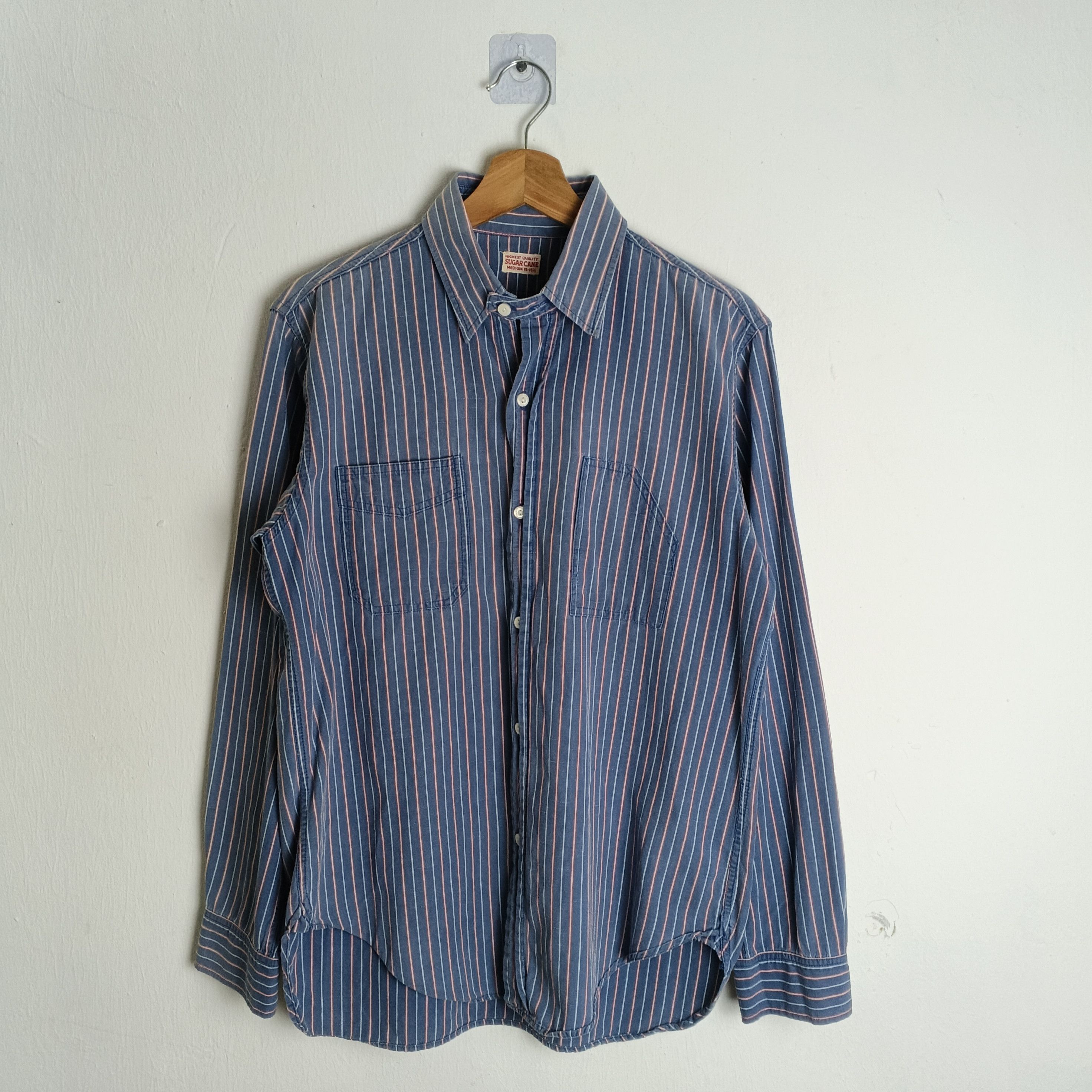 Sugar Cane Vintage Sugar Cane Striped Western Shirt Toyo Enterprise Size US M / EU 48-50 / 2 - 1 Thumbnail