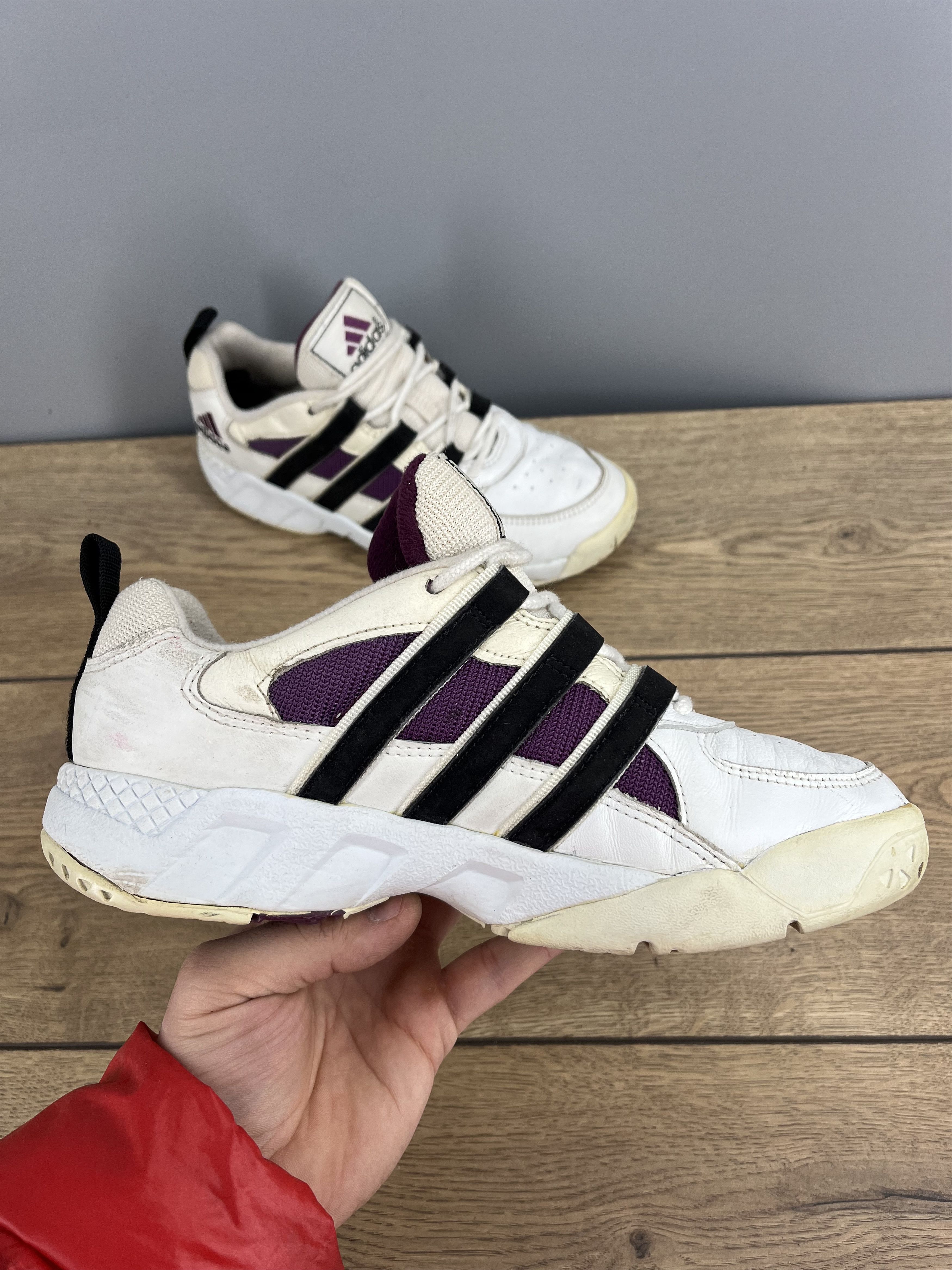 Adidas Vintage 1997 adidas Women’s Trainers White Black Purple Size US 8 / IT 38 - 6 Thumbnail