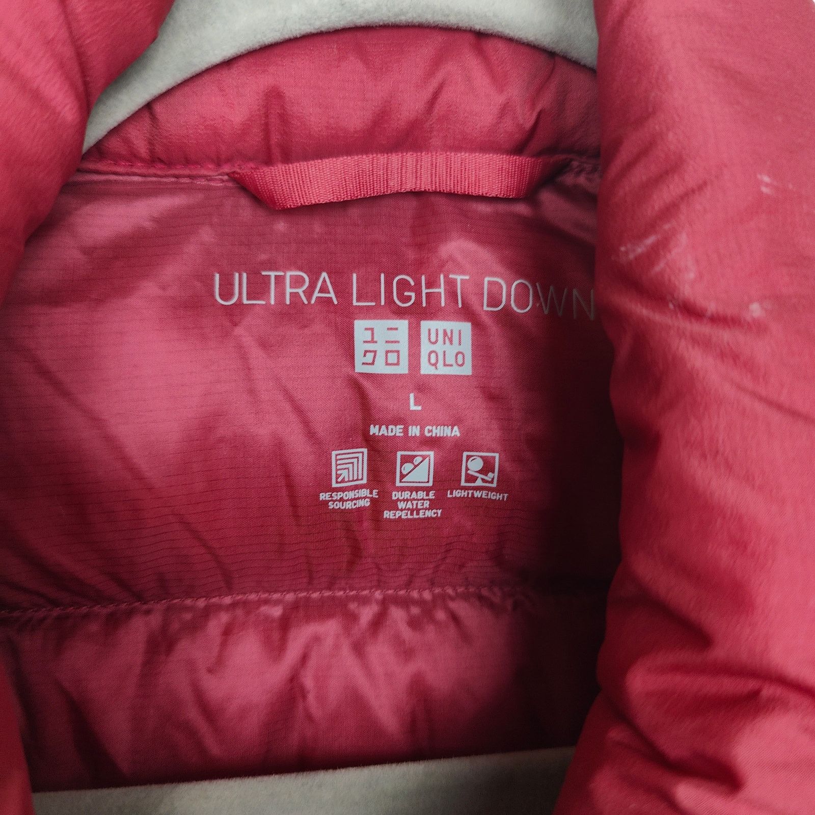 Uniqlo Uniqlo Down Jacket Womens Large Red Ultra Light Down Size L / US 10 / IT 46 - 4 Thumbnail
