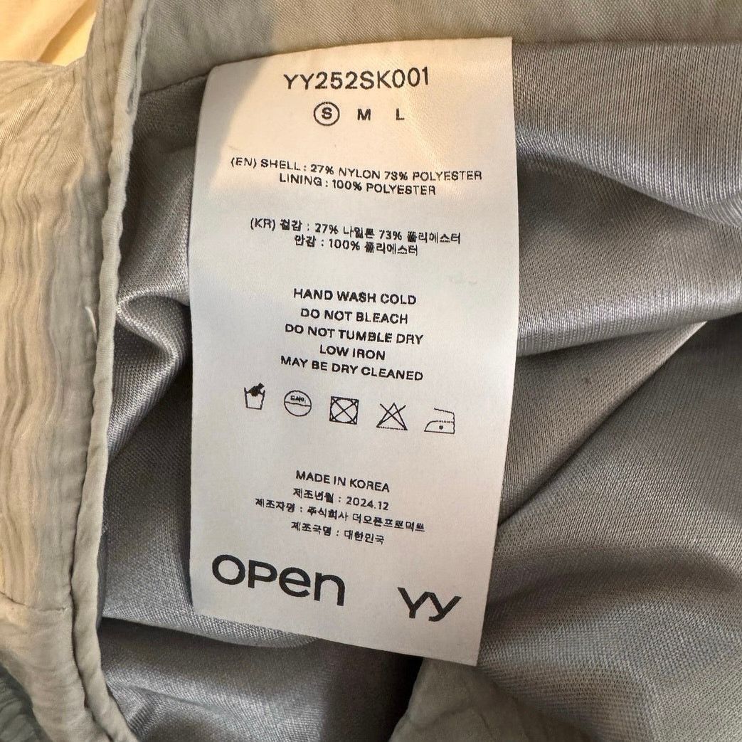 SSENSE OPEN YY Crinkled Gather Mini Skirt - Size S Size 26" / US 2 / IT 38 - 7 Thumbnail
