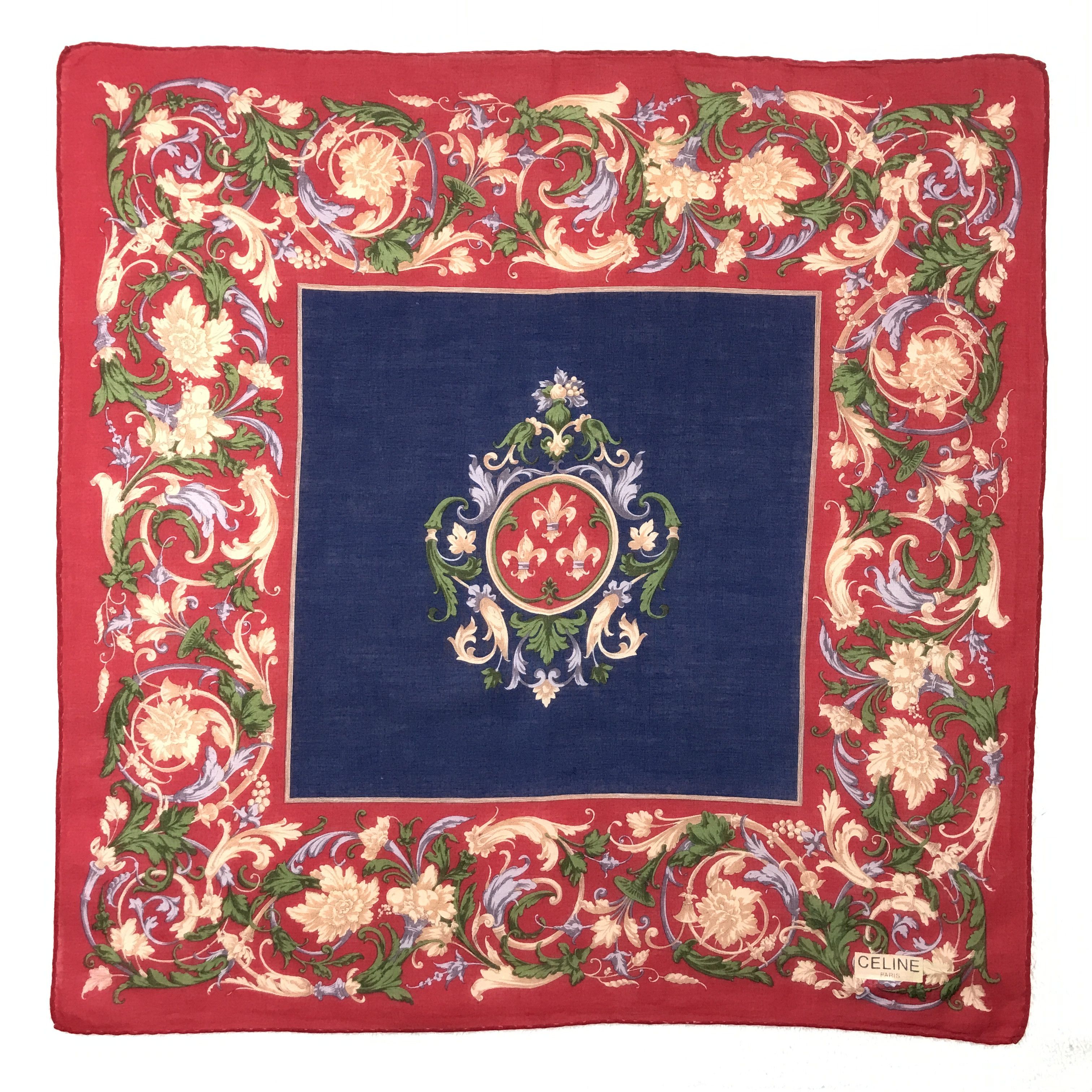 Celine × Vintage Vintage Celine Bandana Neckerchief Handkerchief Size ONE SIZE - 1 Thumbnail