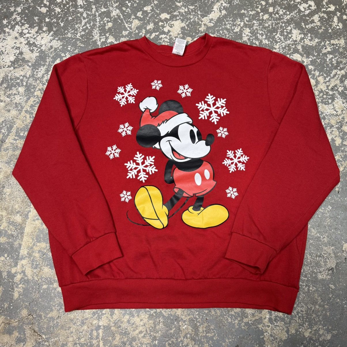 Other Y2K Disney Mickey Mouse Christmas Crewneck Sweatshirt Size US XL / EU 56 / 4 - 1 Thumbnail