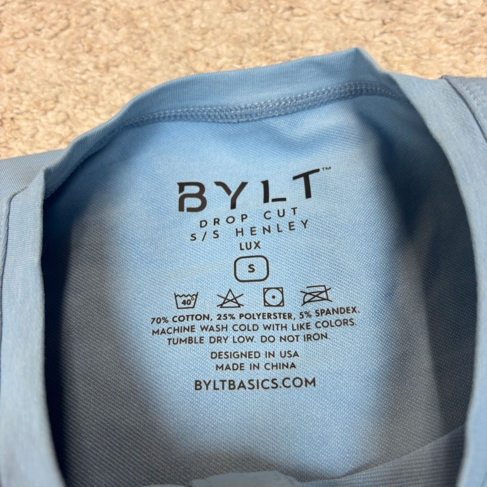 Other NWT Bylt Drop Cut Henley Short Sleeve Shirt Men's Small Size US S / EU 44-46 / 1 - 6 Thumbnail