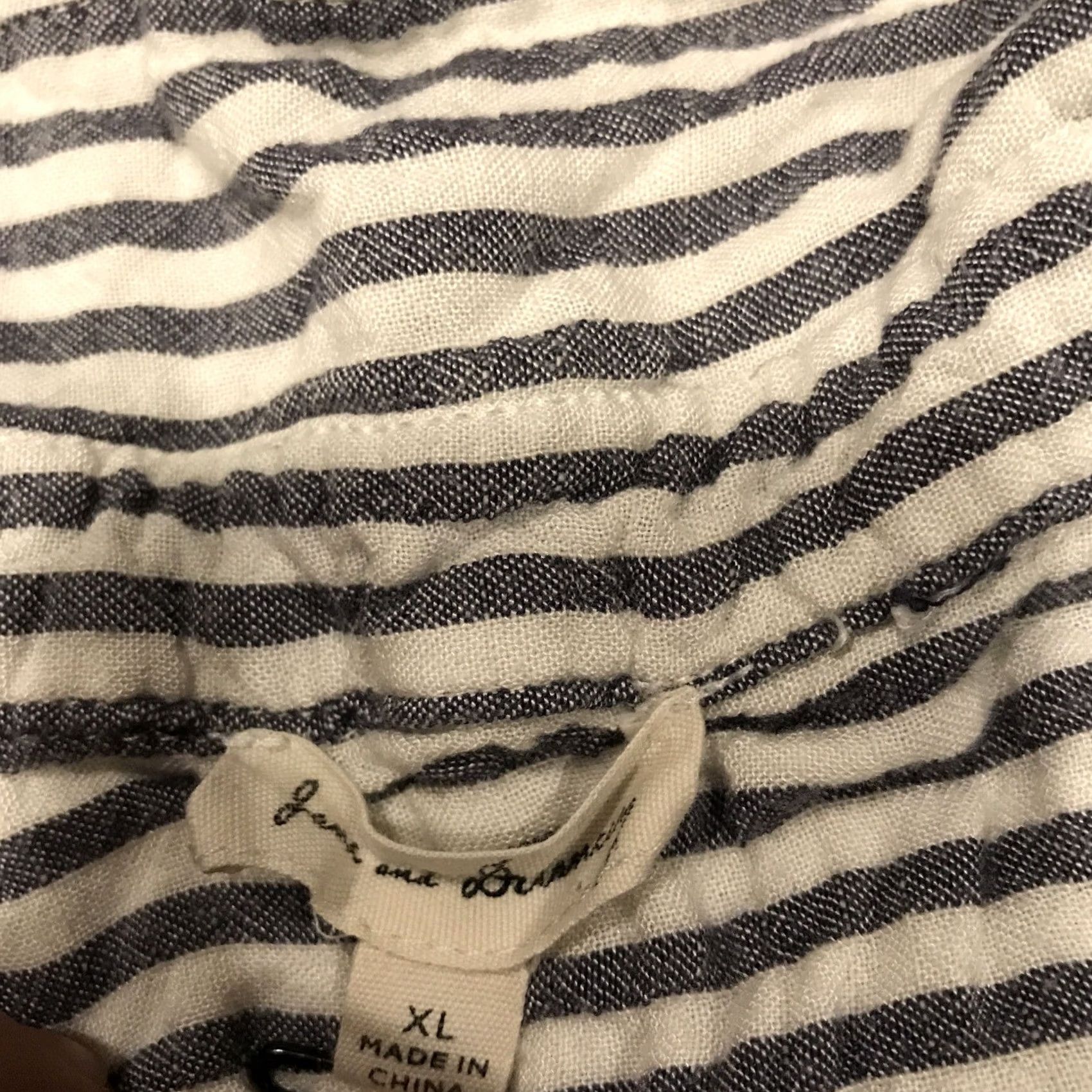 Vintage VINTAGE Jane and Delancey White striped button down top Women's XL A25 Size XL / US 12-14 / IT 48-50 - 2 Thumbnail