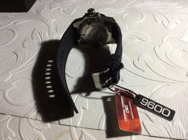 Designer Jorge Gray Men's Sliver Dial Black rubber strap watch Size ONE SIZE - 6 Thumbnail