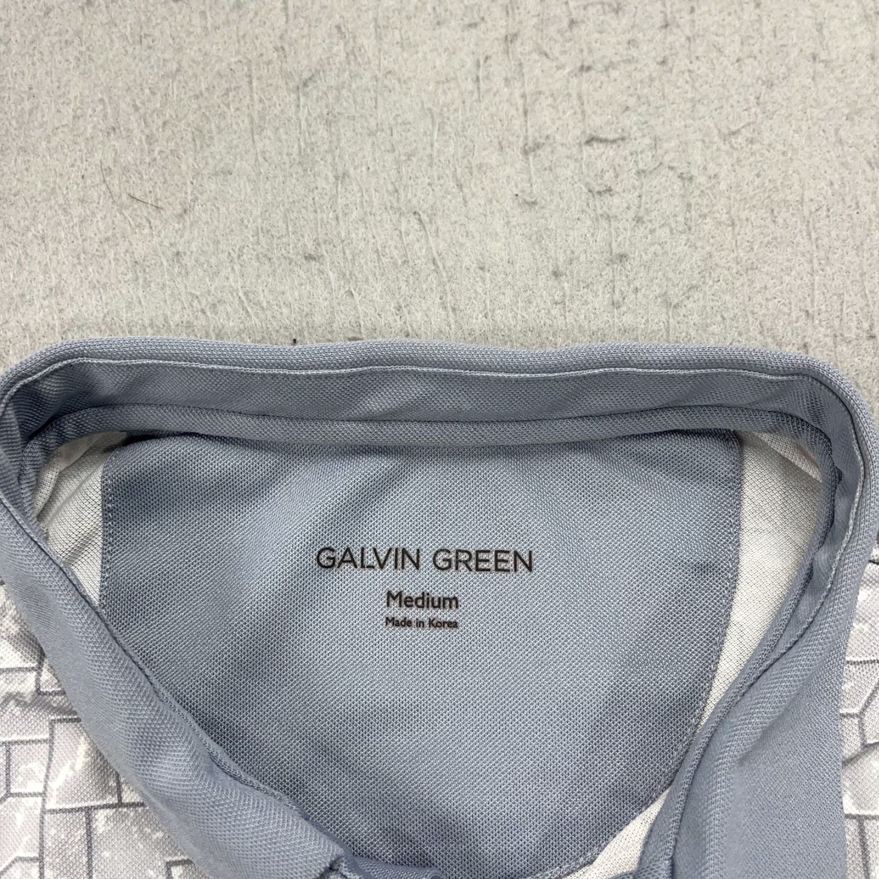 Galvin Green Galvin Green Polo Shirt Mens M Gray Geometric Golf Stretch GG Shirt Size US M / EU 48-50 / 2 - 3 Thumbnail