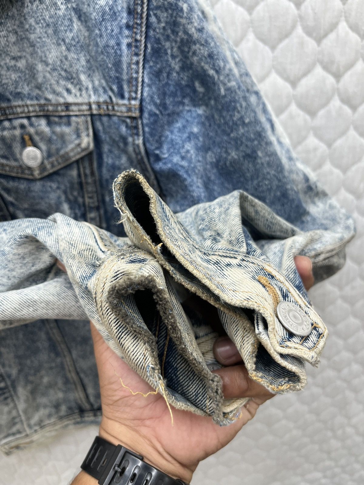 Edwin 🔥🔥🔥STEALS VTG EDWIN ACID WASH DENIM JACKET Size US XL / EU 56 / 4 - 14 Thumbnail