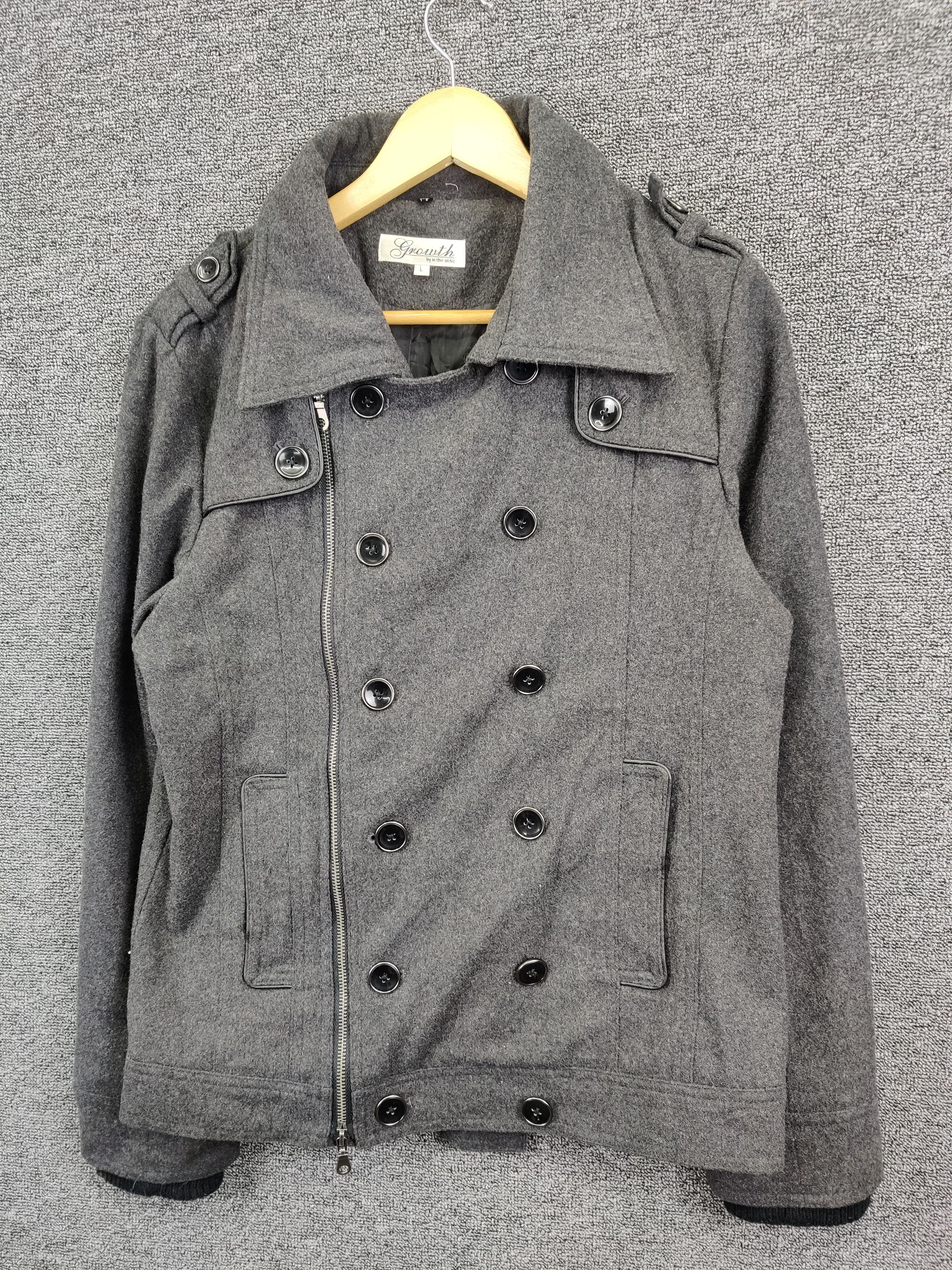 In The Attic Growth By In The Attic Wool Double Breasted Jacket Size US L / EU 52-54 / 3 - 2 Thumbnail