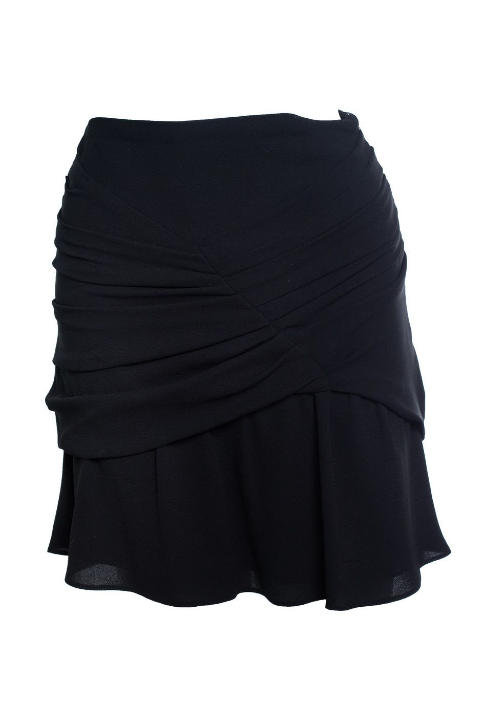 Iro IRO, draped Lussac skirt in black Size 26" / US 2 / IT 38 - 1 Thumbnail