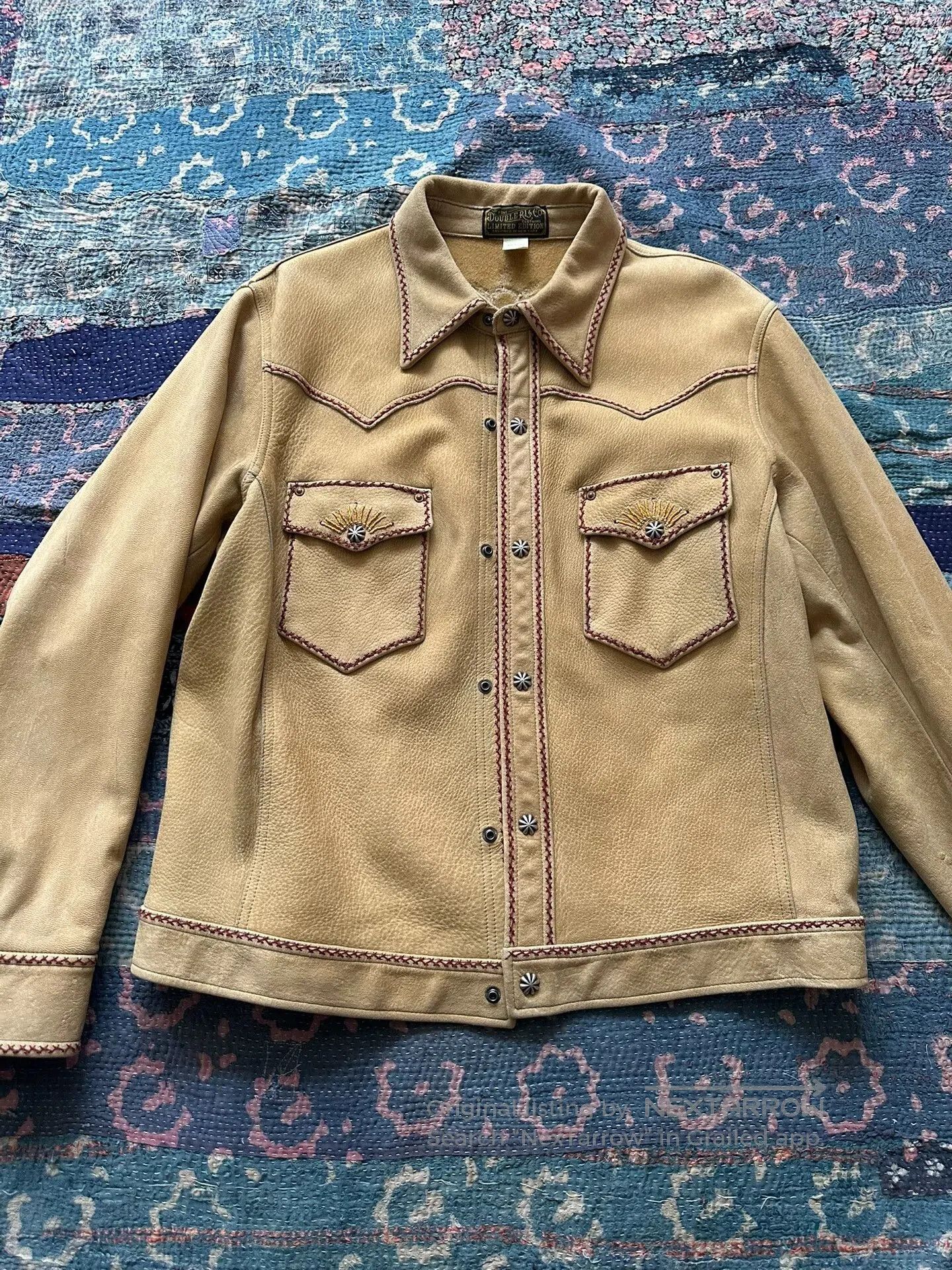 RRL Ralph Lauren rrl limited edition suede leather jacket. Size US L / EU 52-54 / 3 - 1 Thumbnail