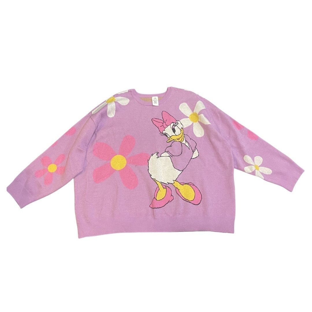 Disney Daisy Duck Purple Knit Sweater Fleece Pullover Plus Size Size 3XL / US 20-22 - 1 Thumbnail