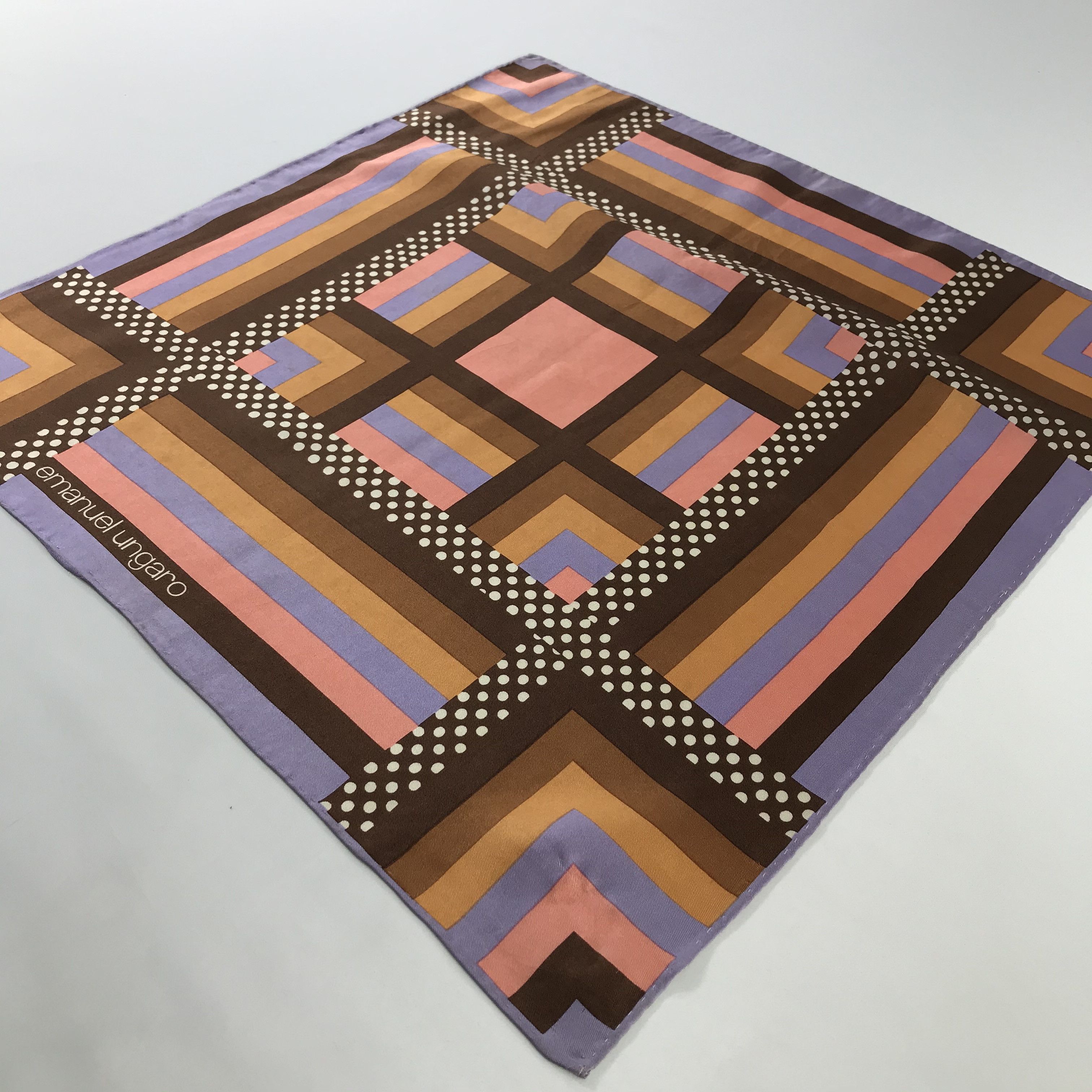 Emanuel Ungaro × Vintage Emanuel Ungaro Bandana / Handkerchief / Neckerchief - S530 Size ONE SIZE - 2 Thumbnail