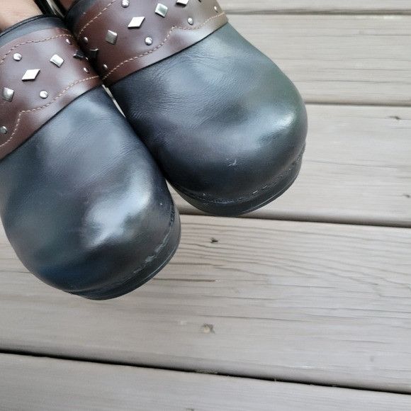Dansko Dansko Professional Pavan 2 Tone Black Brown Leather Heritag Size US 10.5 / IT 40.5 - 7 Thumbnail