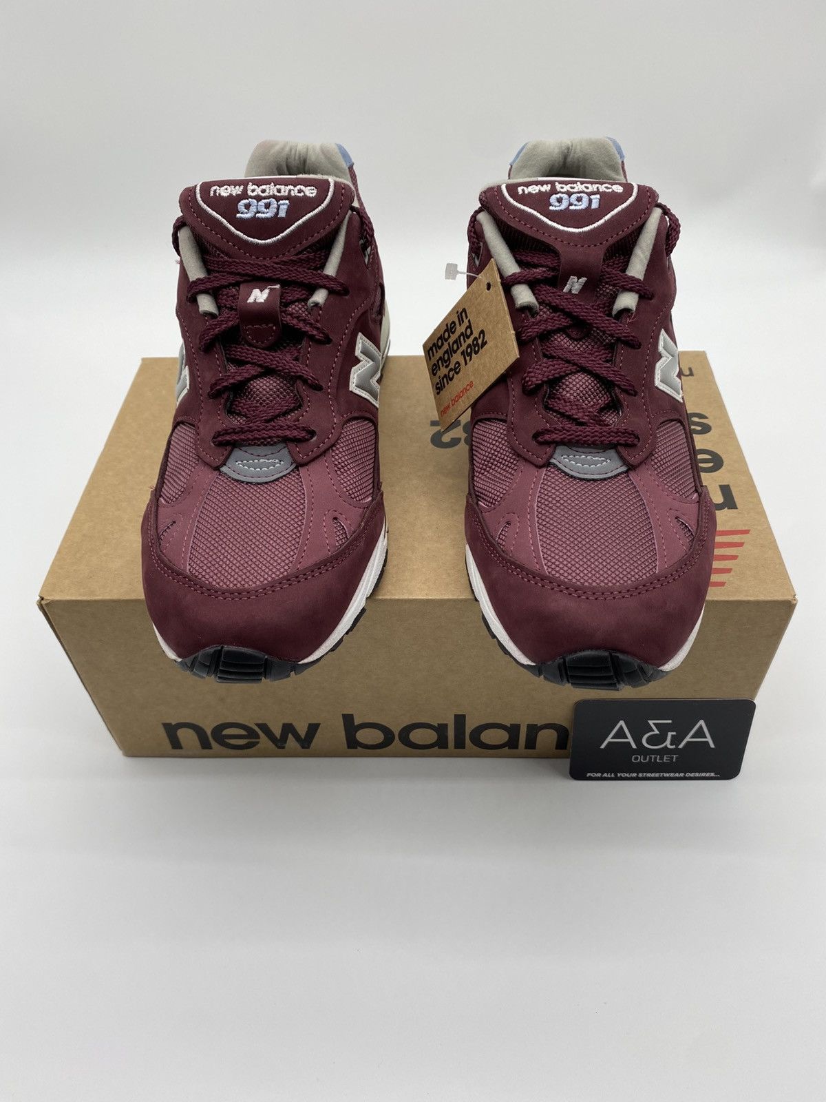 New Balance New Balance 991 Made In England 'Burgundy' US 10 Size US 10 / IT 40 - 3 Thumbnail