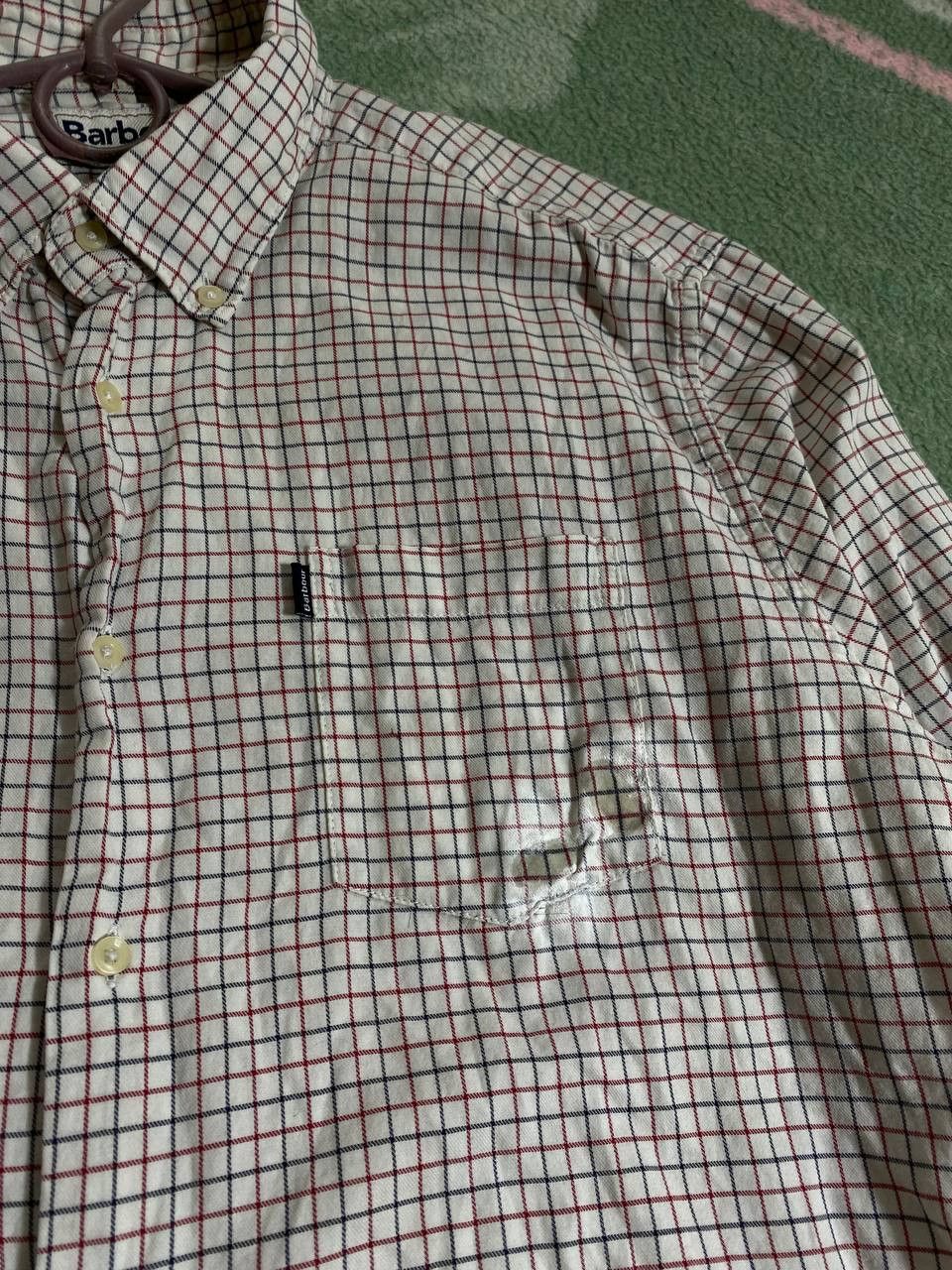 Barbour × Vintage Vintage Mens Shirt Long Sleeve Barbour Tailored fit Size US L / EU 52-54 / 3 - 13 Thumbnail