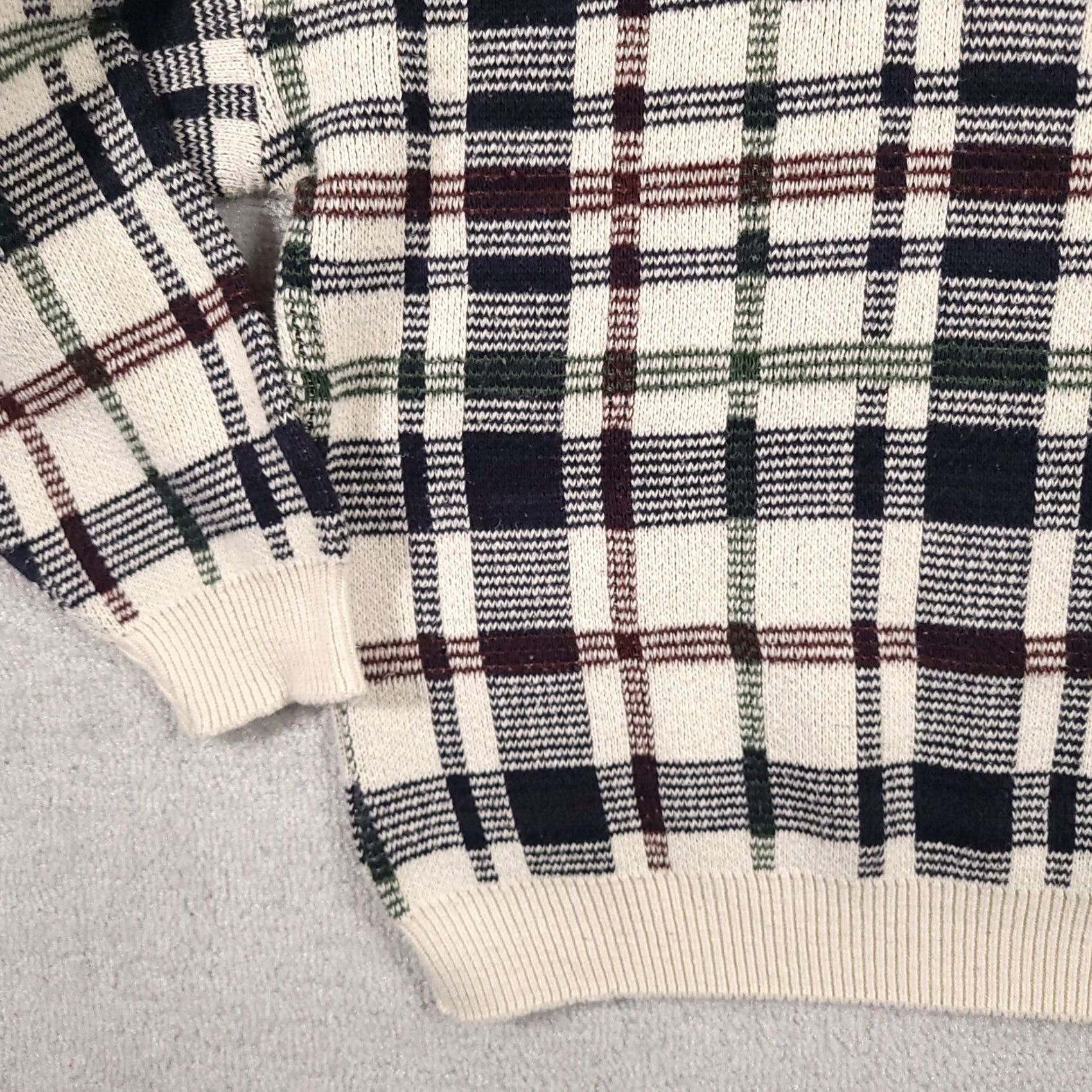 Vintage VINTAGE Knightsbridge Sweater Mens XL Knit Grandpa Cosby Y2K Plaid Made In USA Mens Sweater Size US XL / EU 56 / 4 - 4 Thumbnail