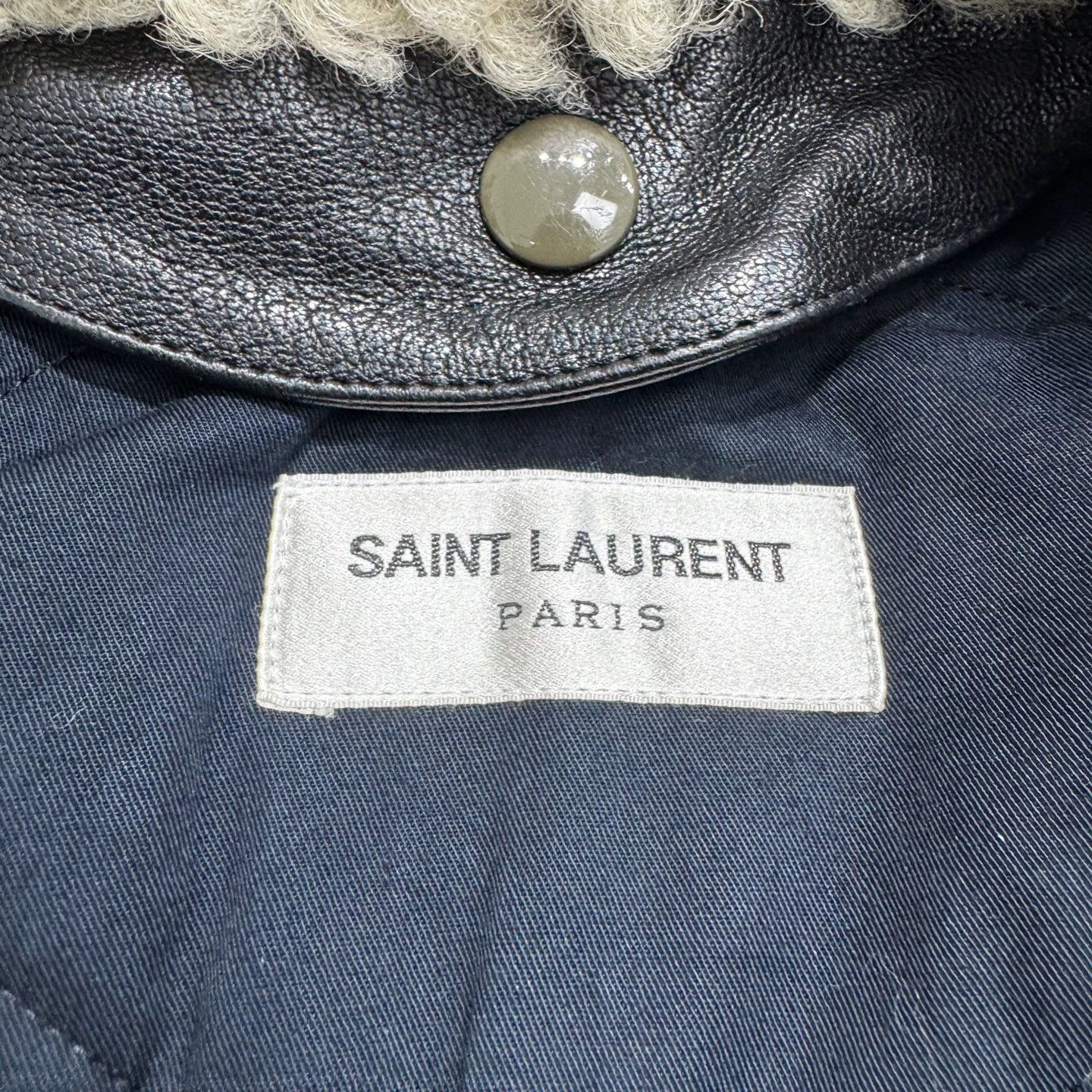 Saint Laurent Paris SLP Fur Collar Cotton Puffer 46 Mint Size US S / EU 44-46 / 1 - 2 Thumbnail