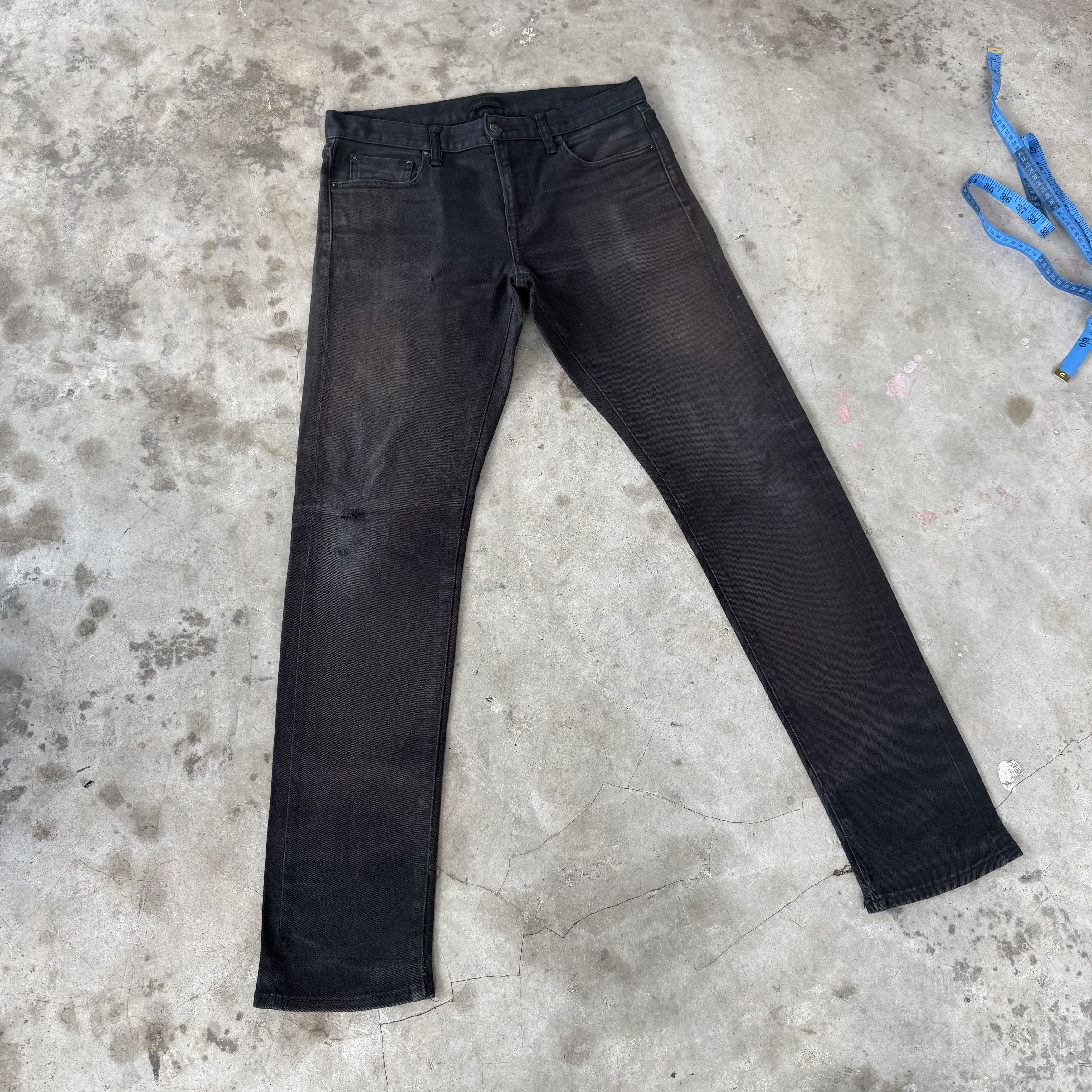 Black Label Vintage Japanese Brand Slim Fit Selvedge Denim Size US 33 - 1 Thumbnail