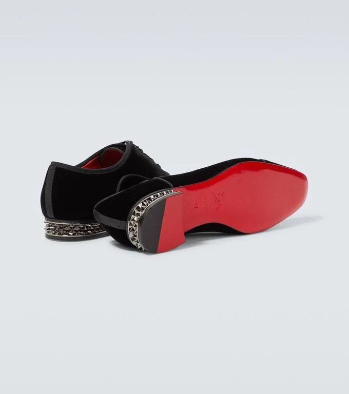 Christian Louboutin os11x1024 Greggyrocks Spike-Heel Velvet Oxfords Shoes Size US 12 / EU 45 - 9 Thumbnail