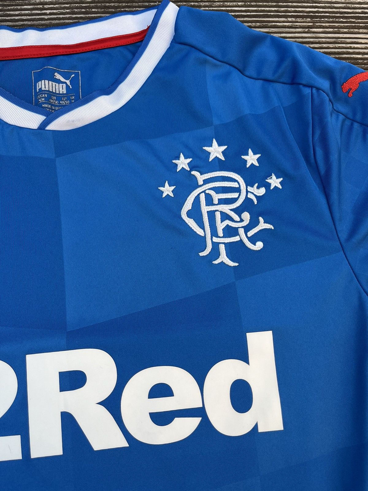 Puma Puma Rangers Glasgow 32 Red Soccer Scottish Football Jersey Size US M / EU 48-50 / 2 - 4 Thumbnail