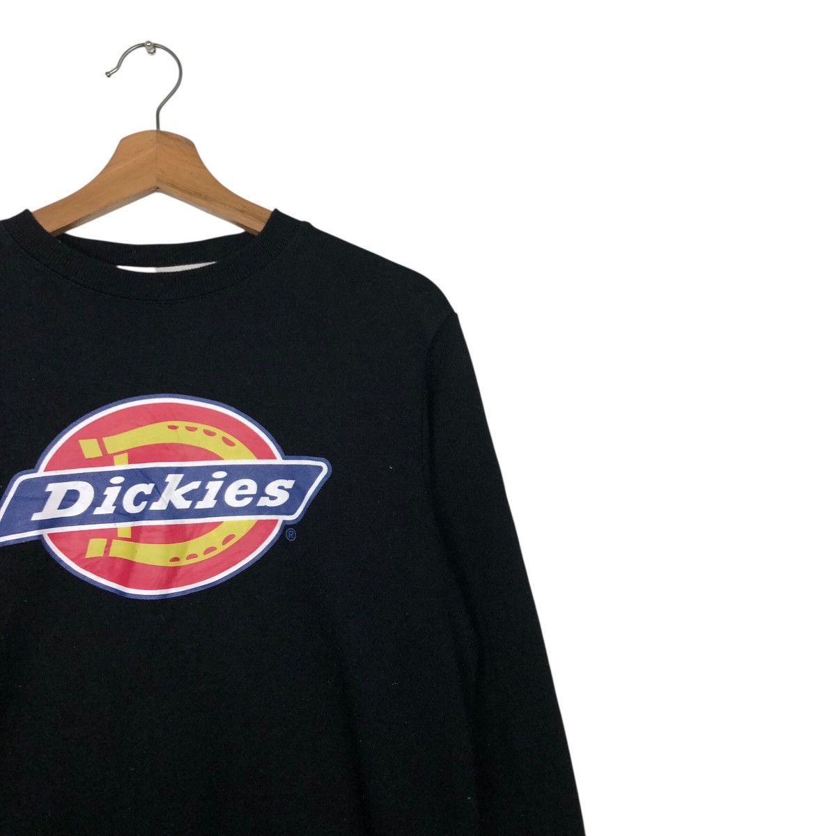 Japanese Brand Dickies Workwear Logo Sweatshirt Black Long Sleeve Crewneck Size US S / EU 44-46 / 1 - 7 Thumbnail