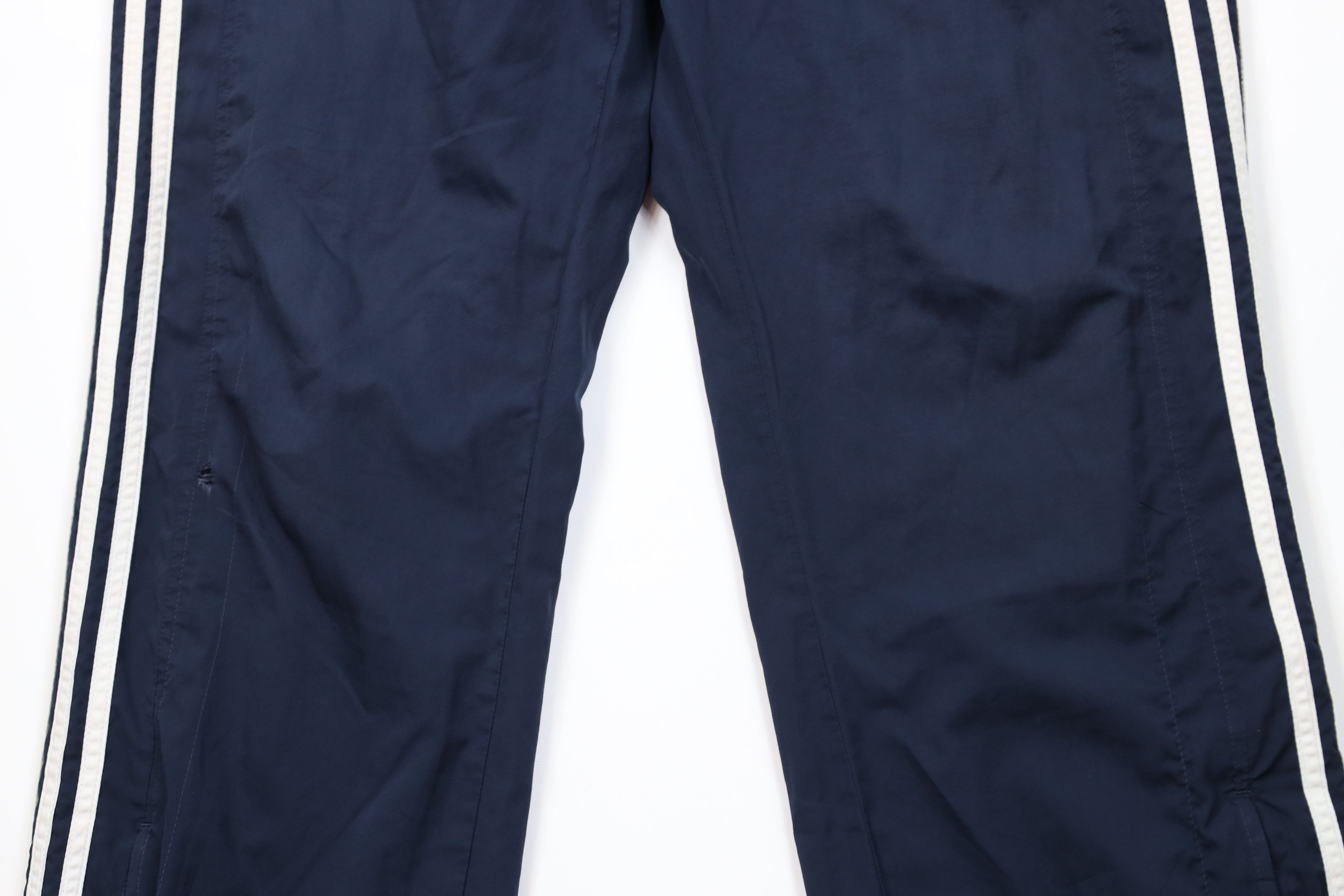 Adidas Vintage Y2K Adidas Spell Out Lined Wide Leg Wind Pants Size US 36 / EU 52 - 3 Thumbnail