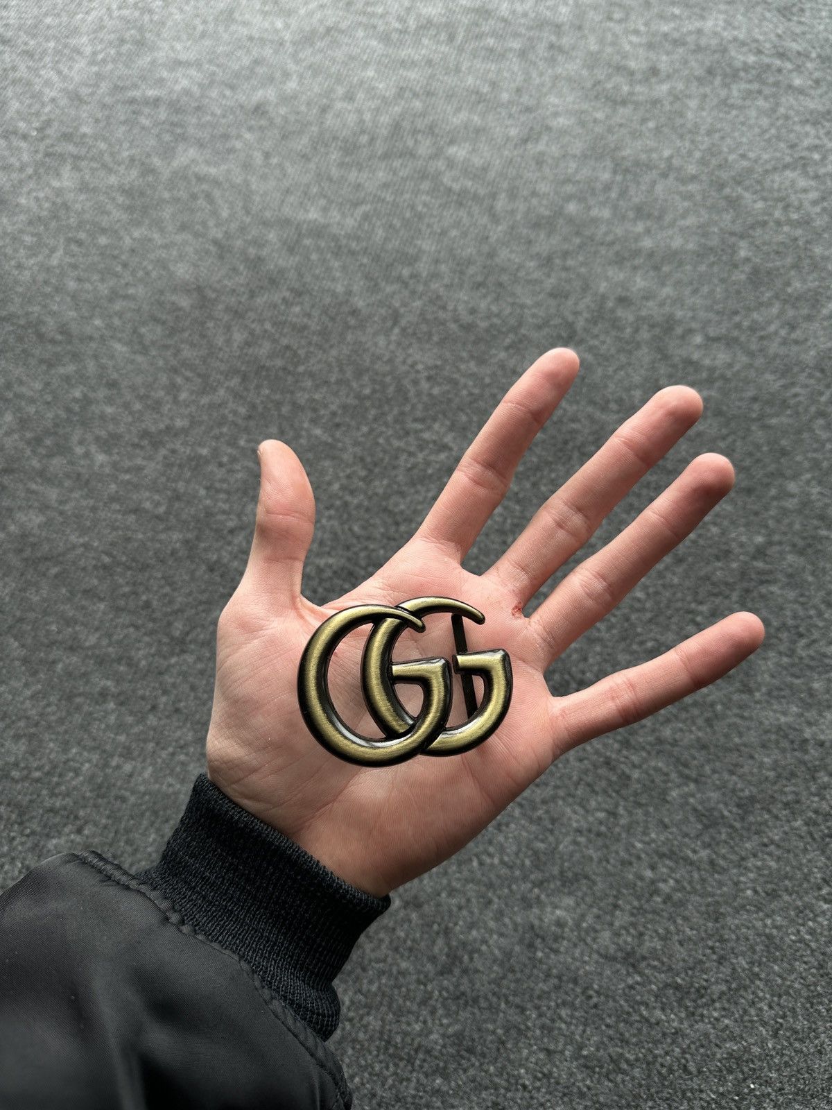 Other RARE🚨 BIG GG DOUBLE G MEN BUCKLE BRONZ LOGO ONLY BUCKLE Size ONE SIZE - 1 Thumbnail