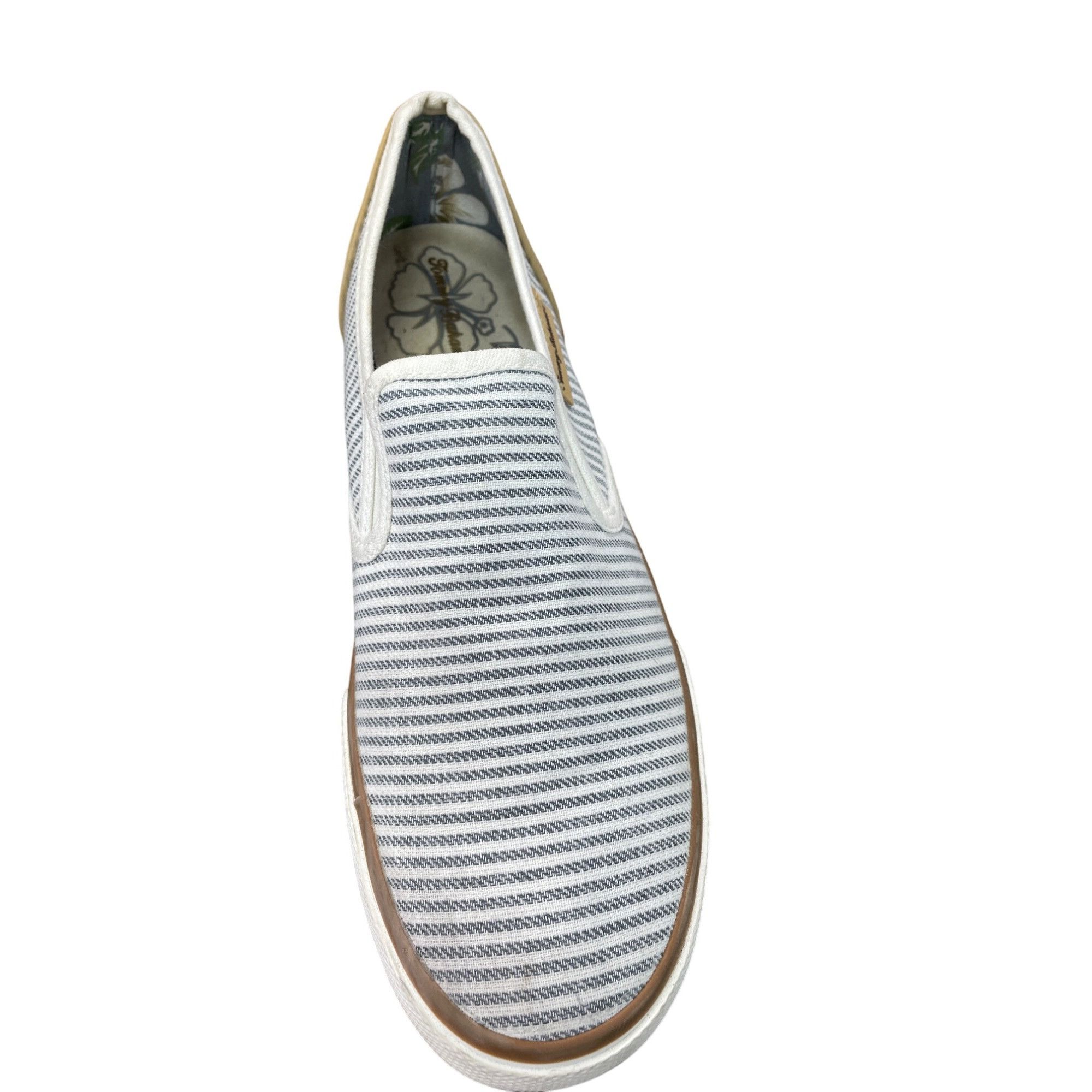 Tommy Bahama Tommy Bahama womans blue tan Slip-On loafers shoes Size 10 S Size US 9.5 / IT 39.5 - 8 Thumbnail