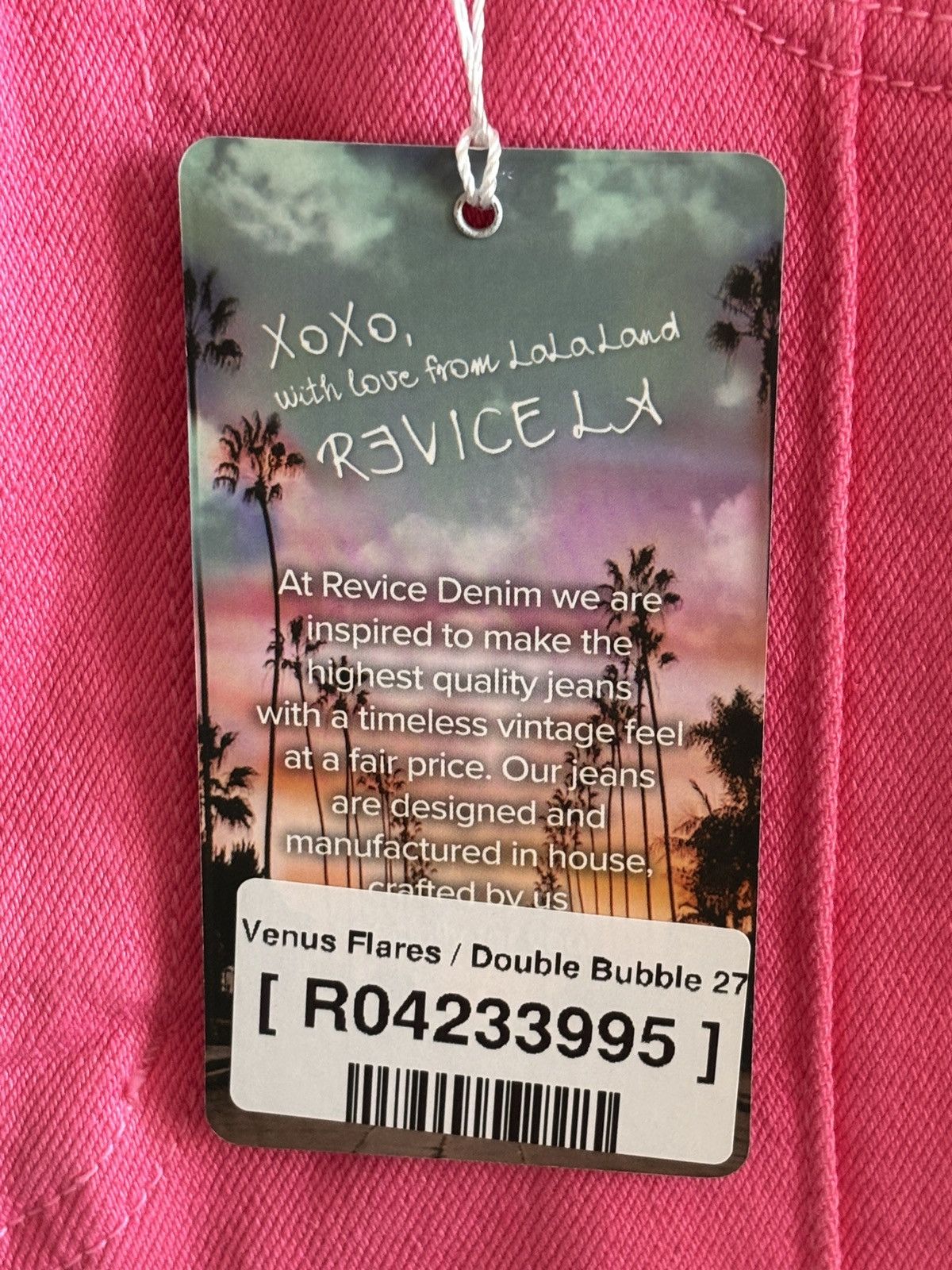 Other NEVER WORN Pink Revice Denim *COWBOY CARTER* *BARBIE* Size 27" / US 4 / IT 40 - 5 Thumbnail