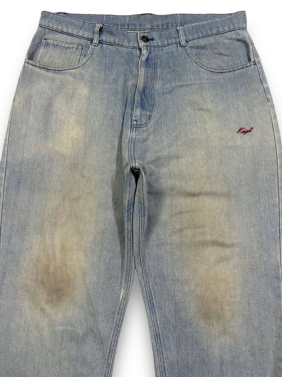 Kangol Vintage Kangol x Zip Five Loose Tapered Drop Crotch Jeans Size US 35 - 4 Thumbnail