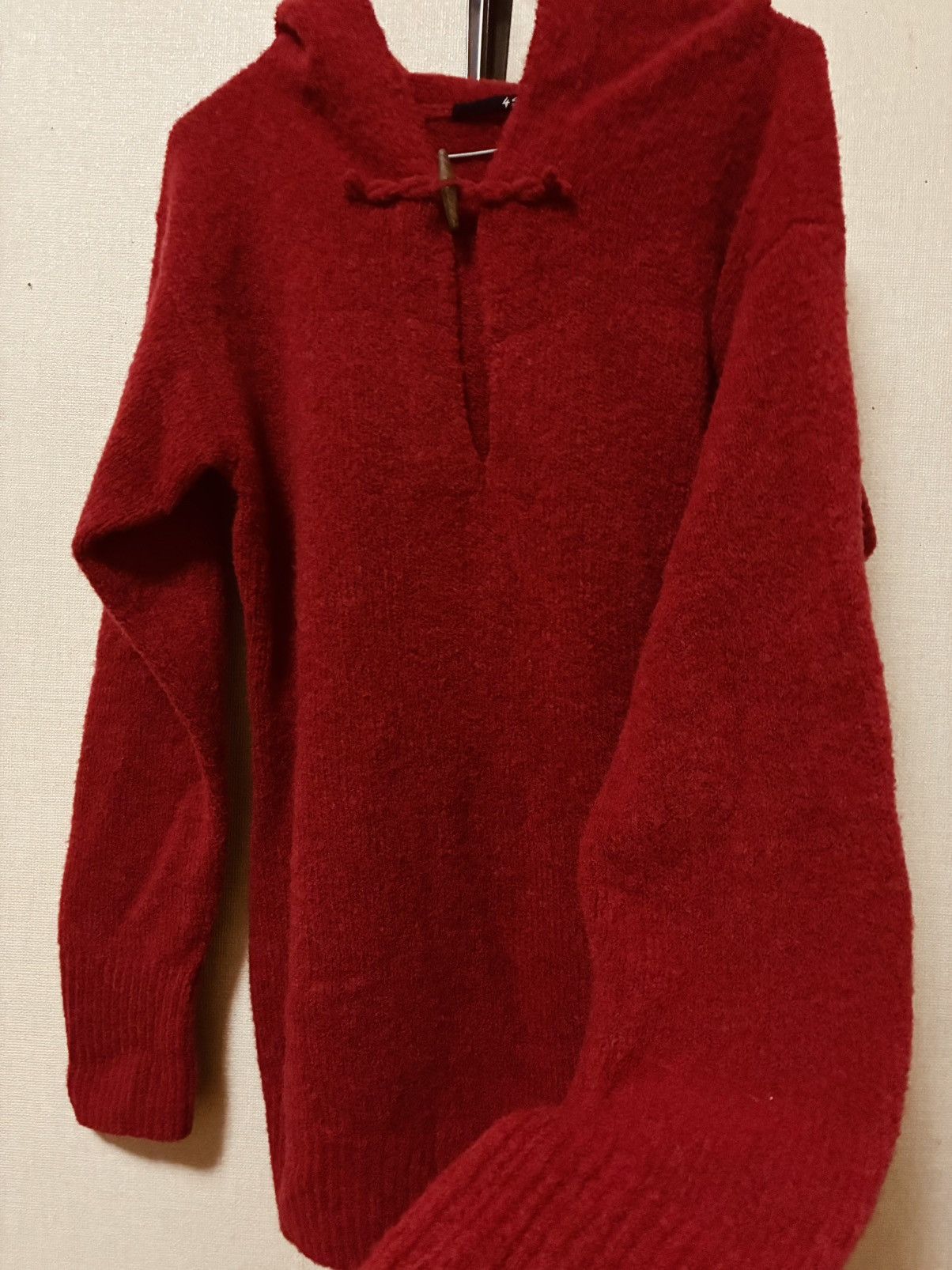 45rpm 45rpm/Fluffy Wool Knit Hoodie/red/size:3 Size US L / EU 52-54 / 3 - 2 Thumbnail