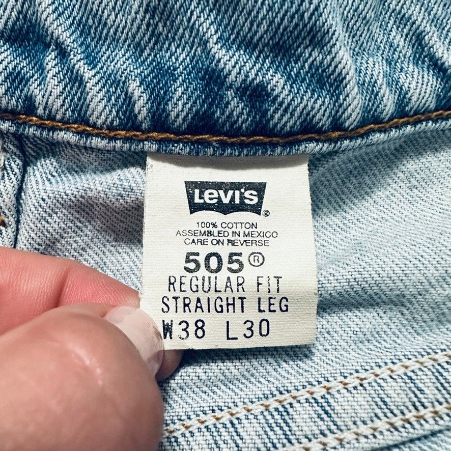 Levi's Levi's 505 light wash straight leg jeans Size US 38 / EU 54 - 5 Thumbnail
