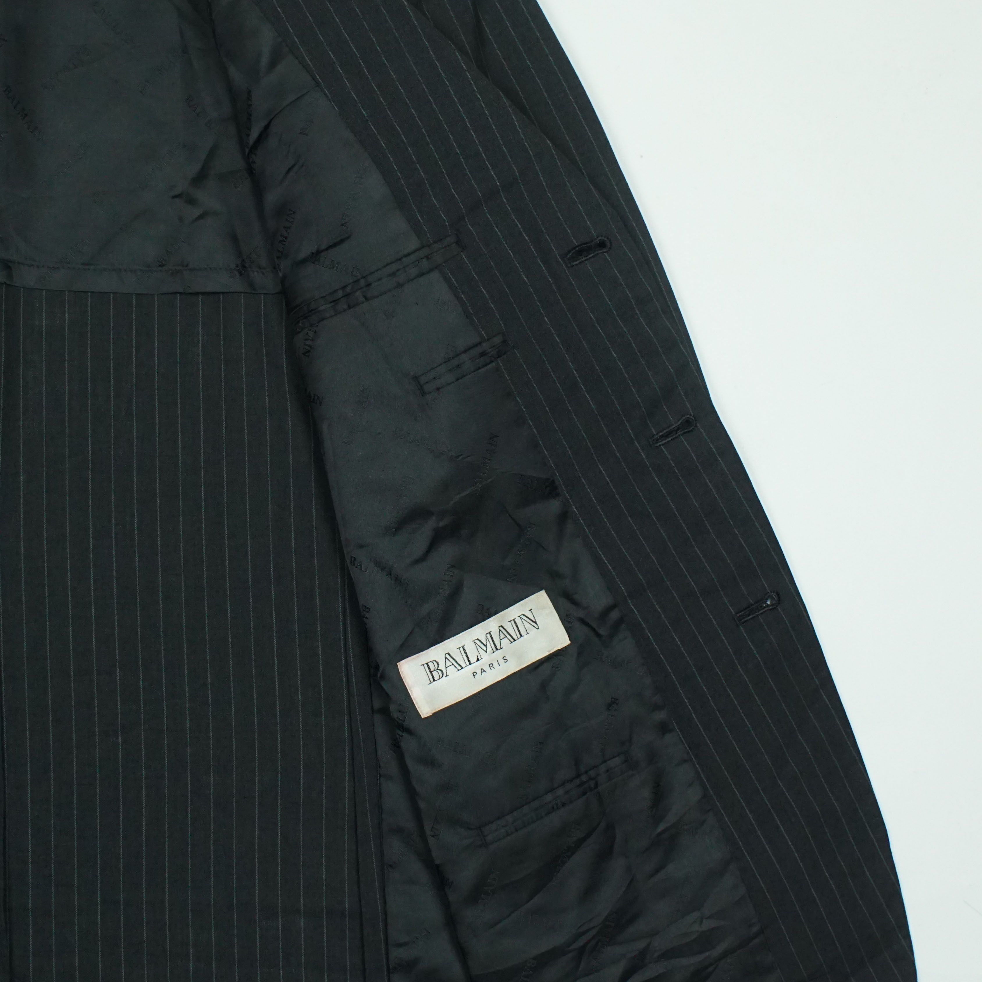 Balmain *NoTariff Balmain Pinstripe Blazer Size 40R - 5 Thumbnail