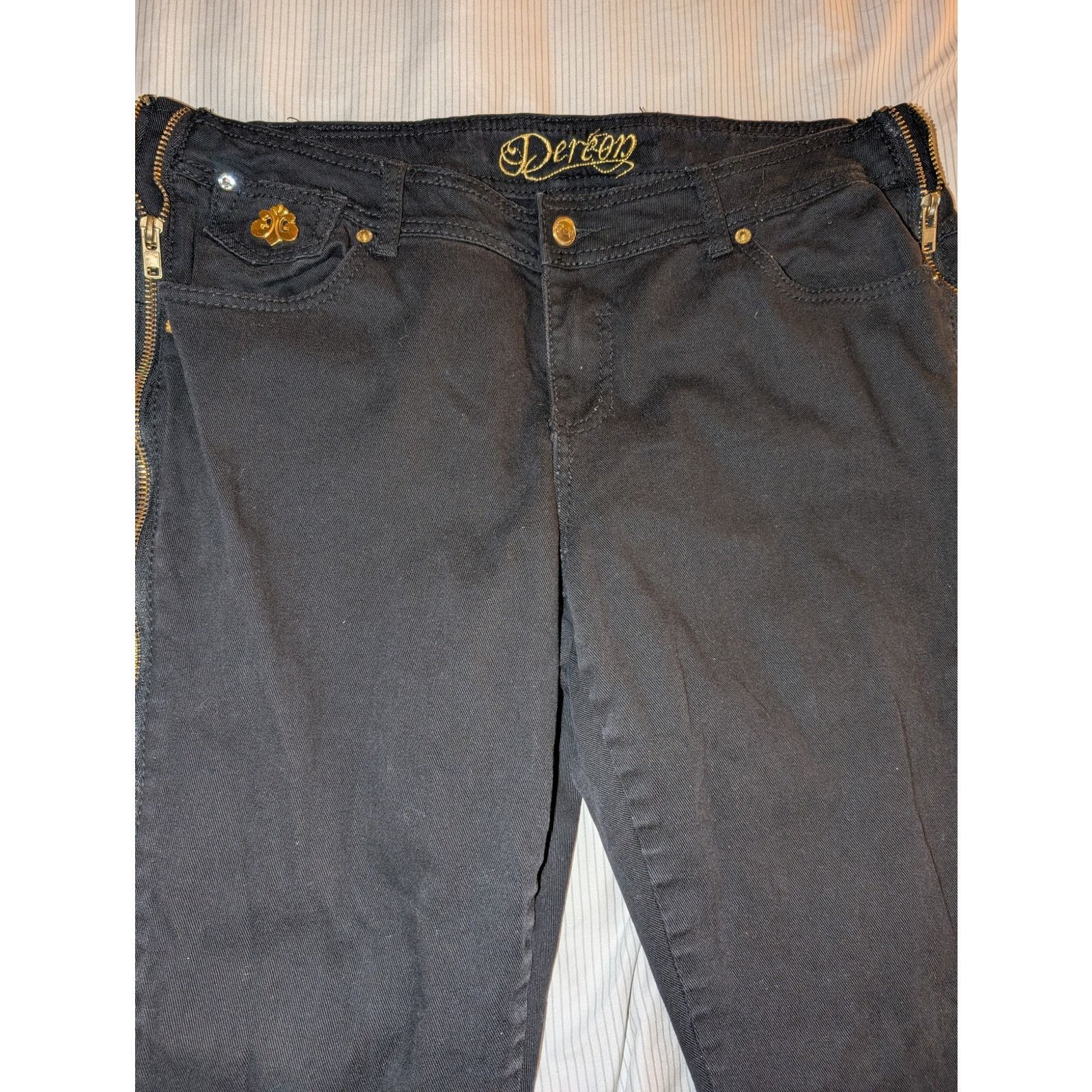 True Religion Women's House of Deréon Jeans Beyonce Size 18 Vintage Y2K Size 40" / US 18 - 2 Thumbnail