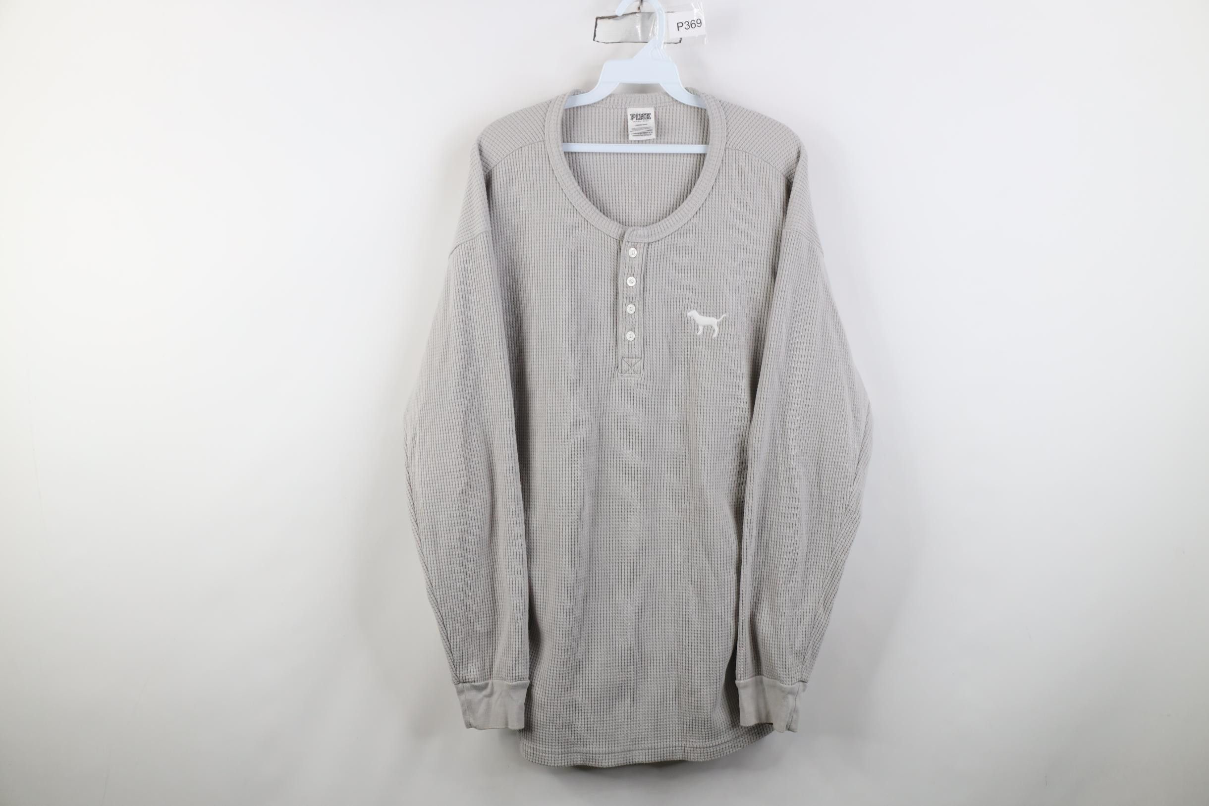 Victoria's Secret Vintage Y2K Pink Victoria's Secret Knit Henley T-Shirt Size L / US 10 / IT 46 - 1 Thumbnail