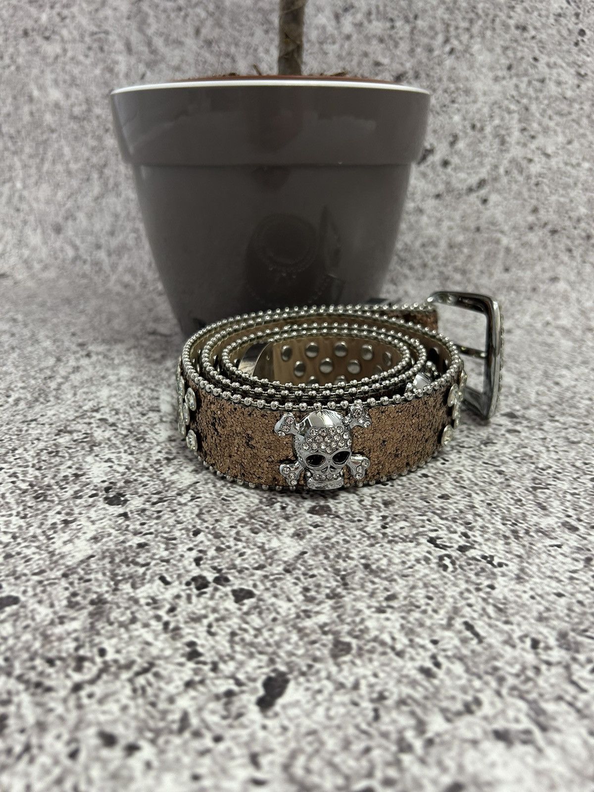 Japanese Brand × Vintage Vtg 90’s Japanese Metal Punk Rock Emo Goth Pirates Belt Y2K Size ONE SIZE - 3 Thumbnail