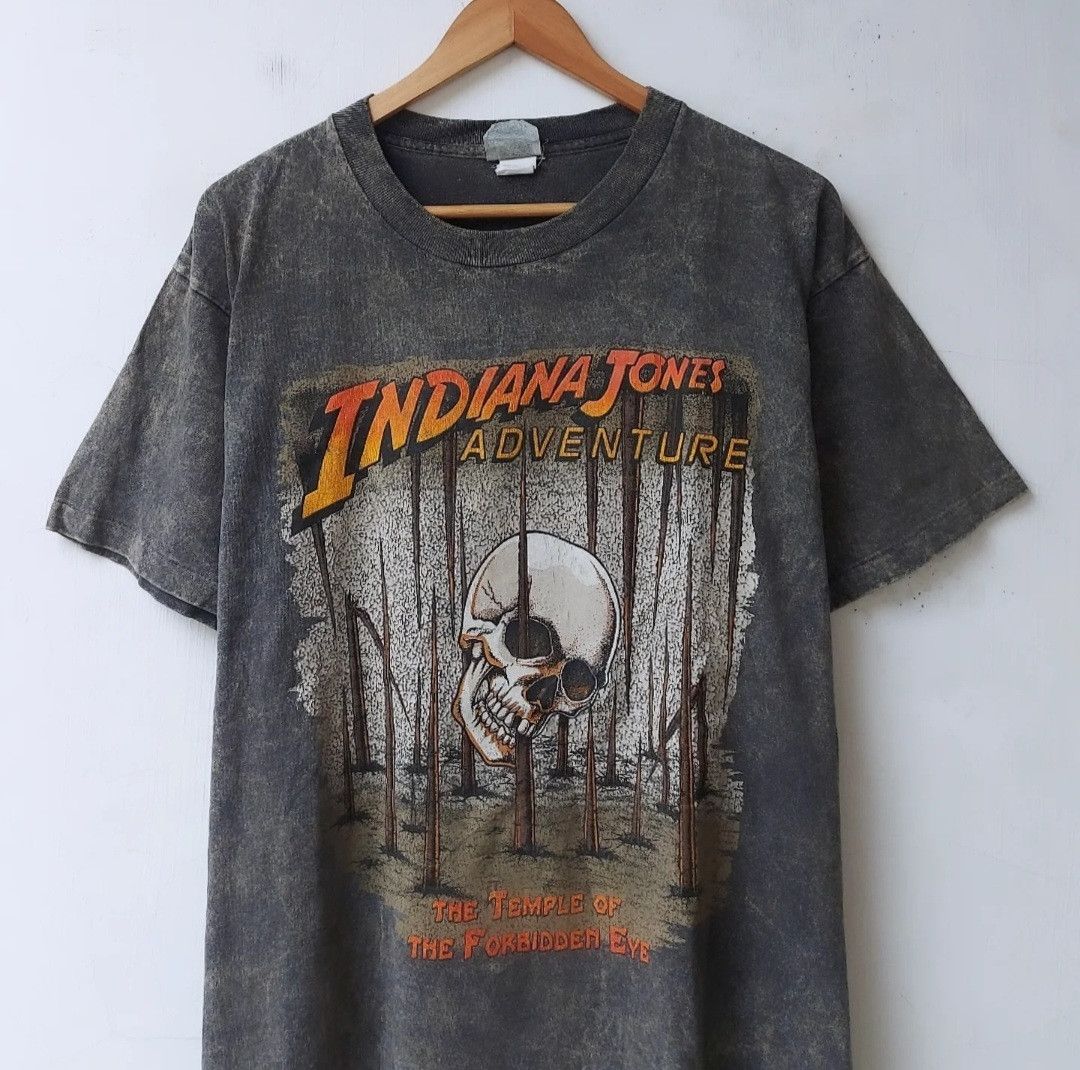 Vintage Vtg INDIANA JONES Tshirt Size US L / EU 52-54 / 3 - 2 Thumbnail