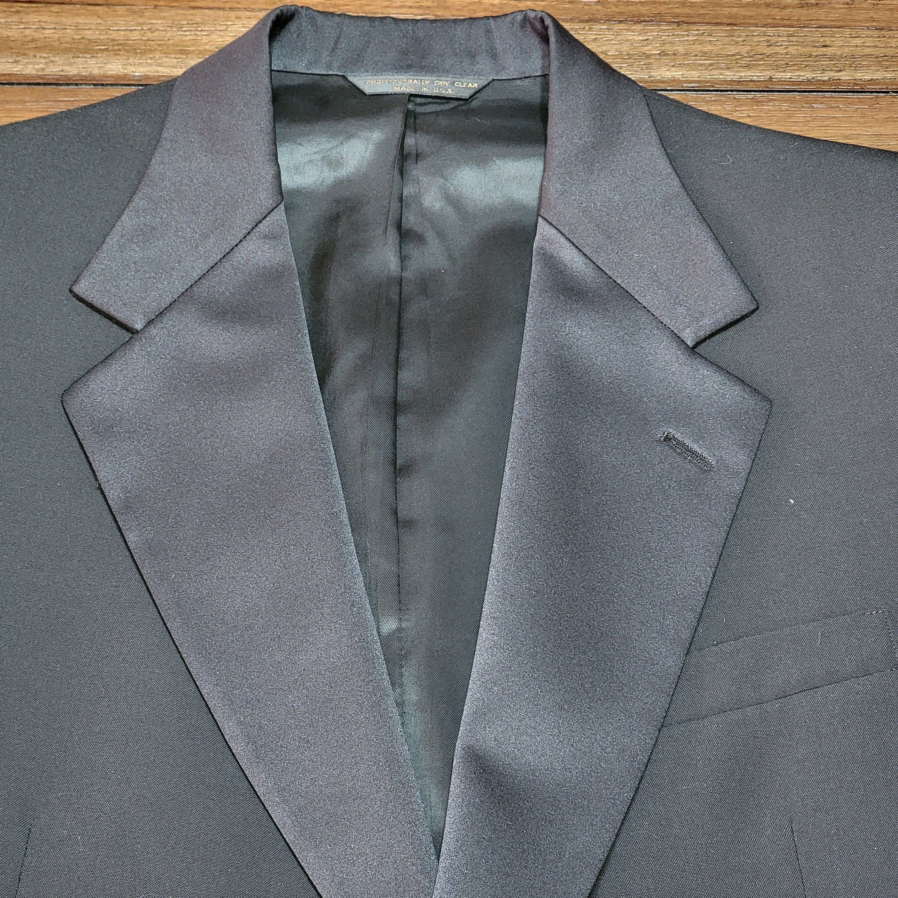 Other Laughton Hunter Black Suit Blazer Jacket - Size 43R Size 42R - 2 Thumbnail