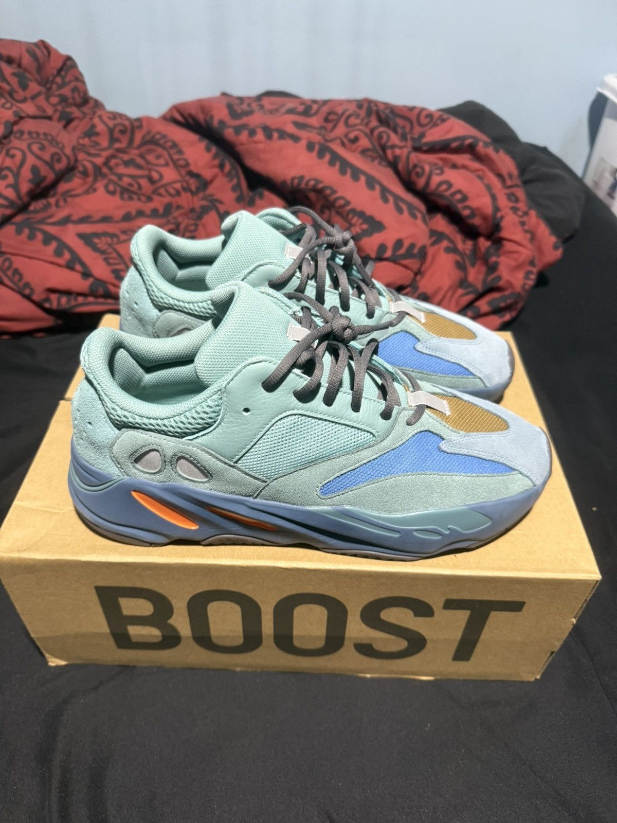 Yeezy yeezy boost 700 faded azure Size US 12.5 / EU 45-46 - 4 Thumbnail