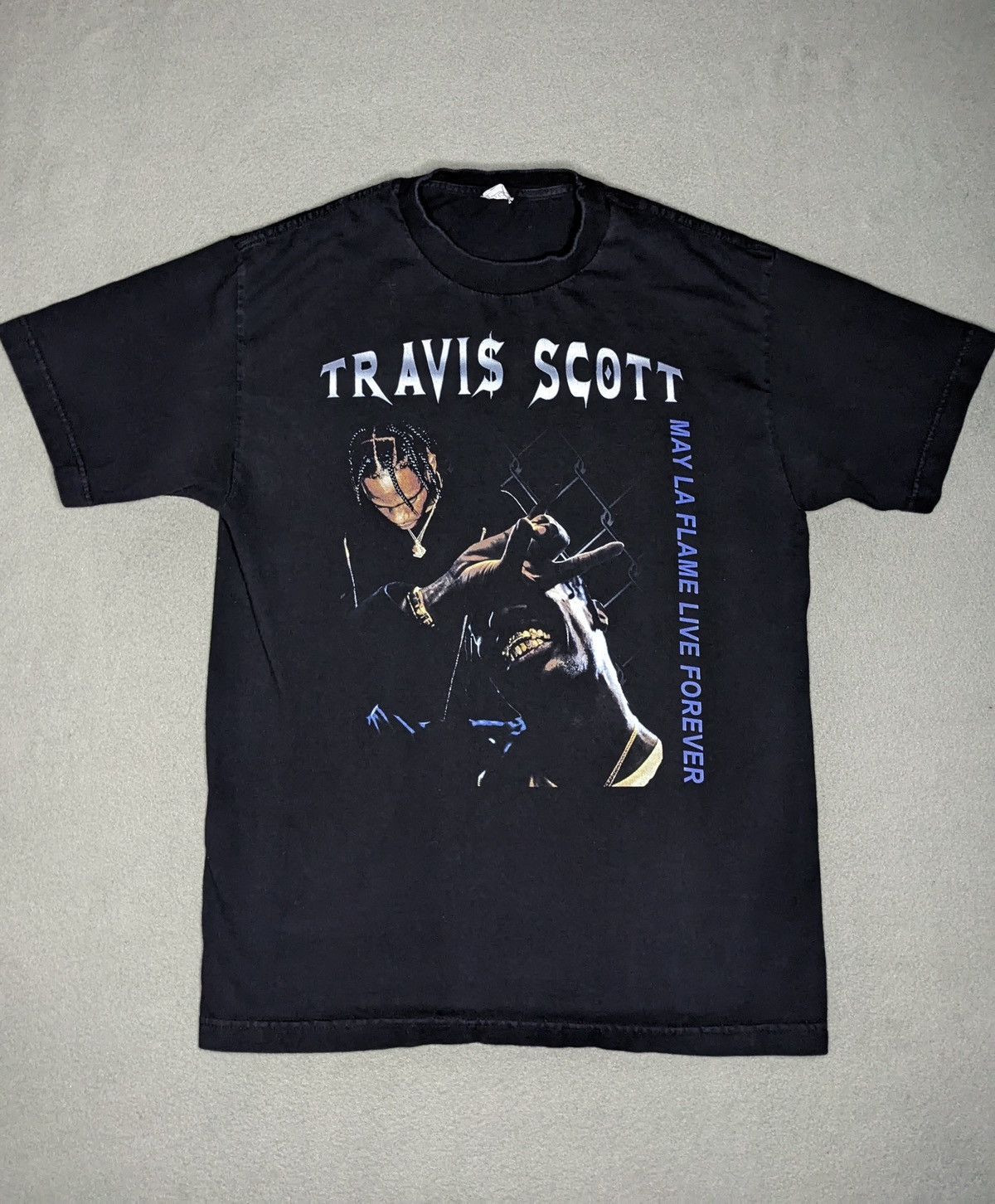 2015 Travis Scott May La Flame Live Forever Rodeo Tour Tee